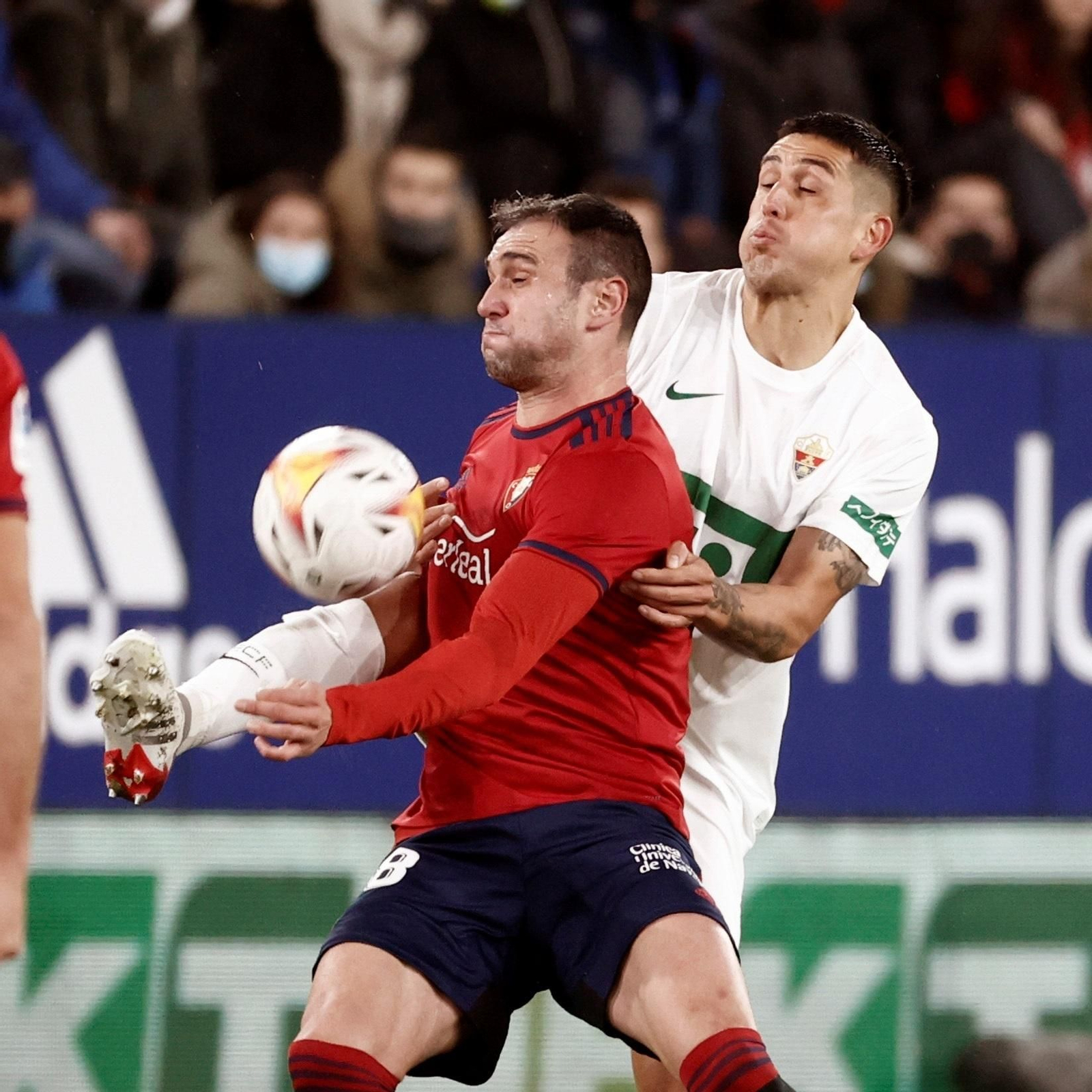 Partido Osasuna-Elche disputado el lunes.