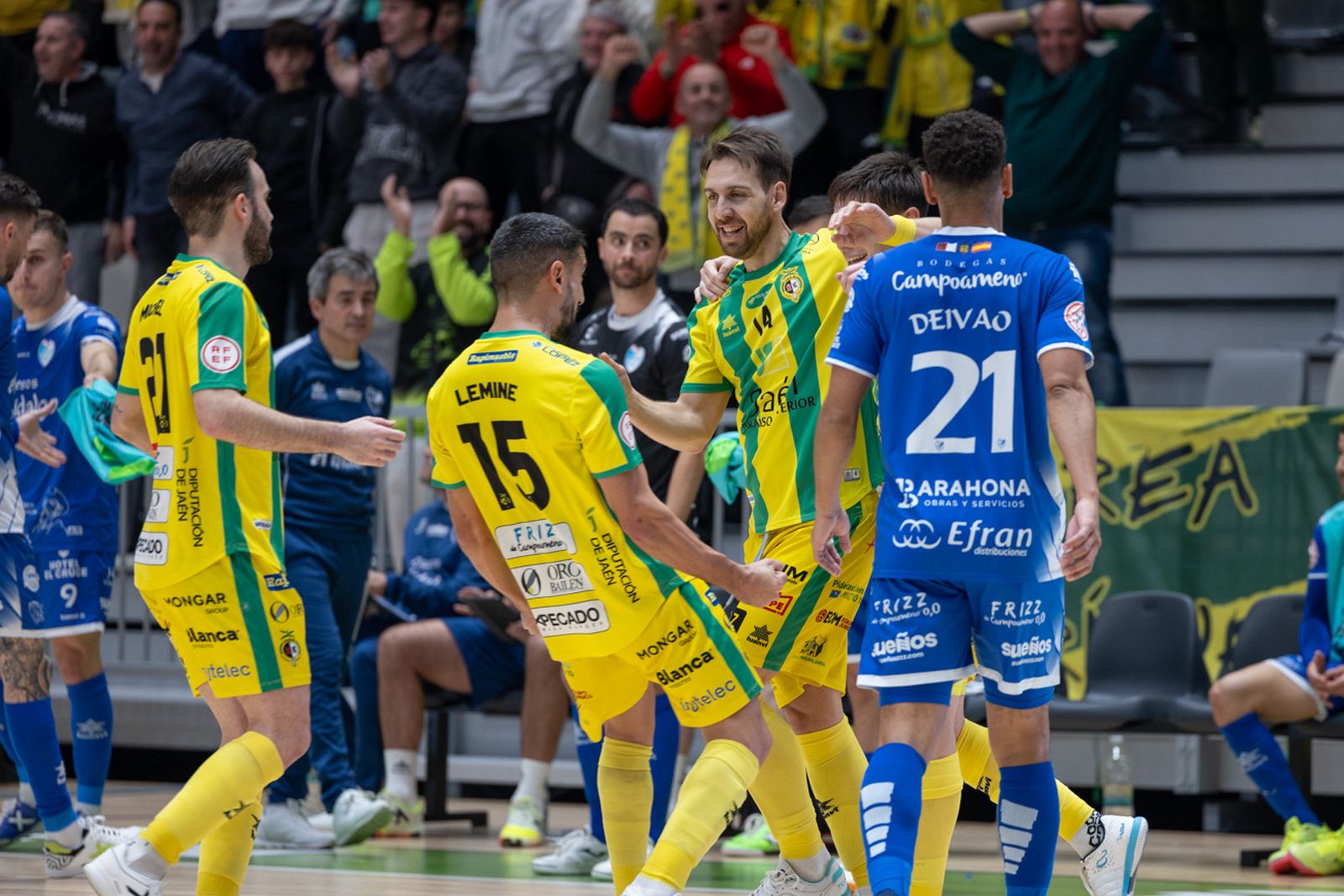 La victoria copera del Jaén FS sobre Quesos El Hidalgo Manzanares