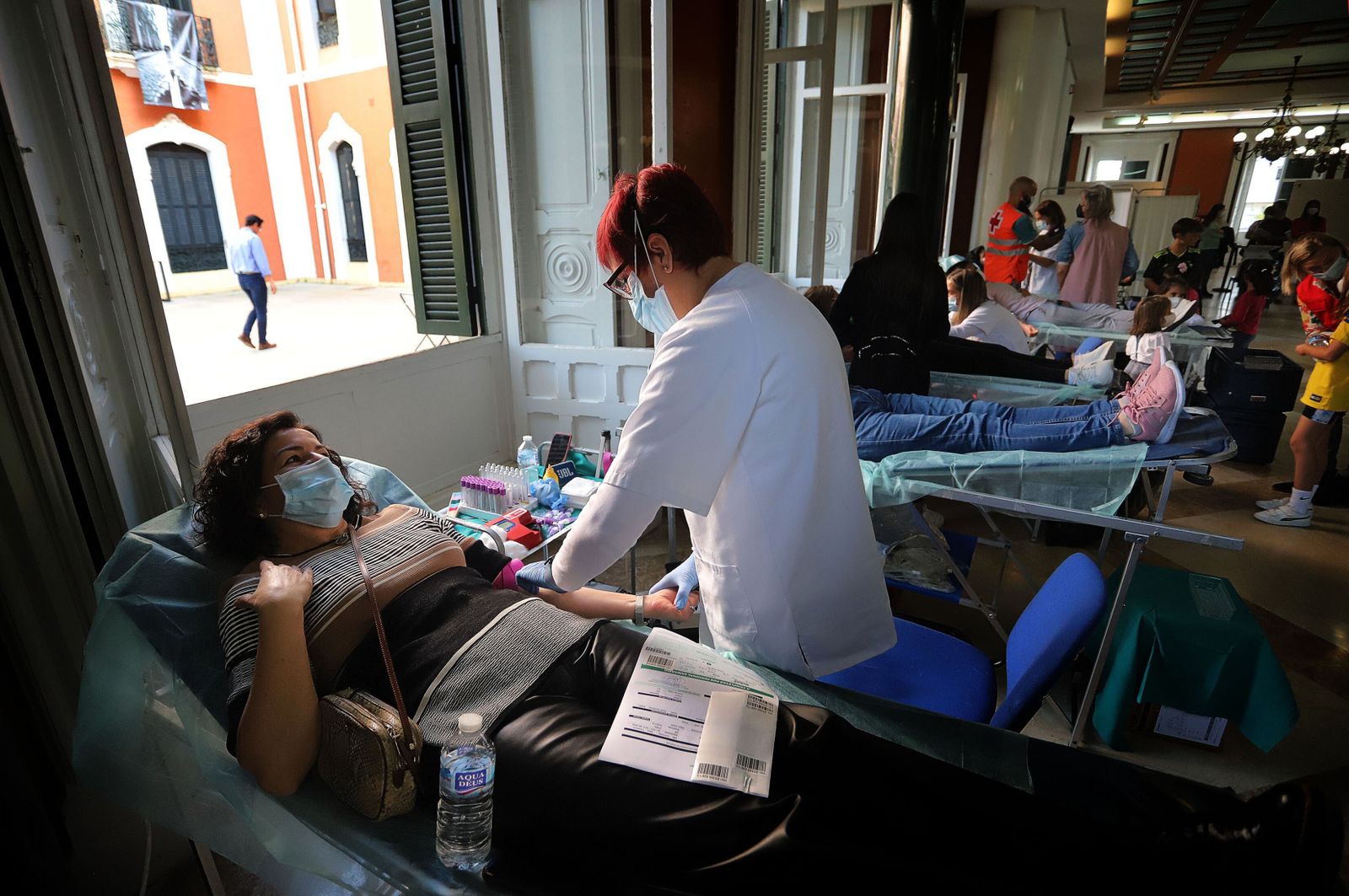 Una macrocolecta de sangre pasada en la Casa Colón.
