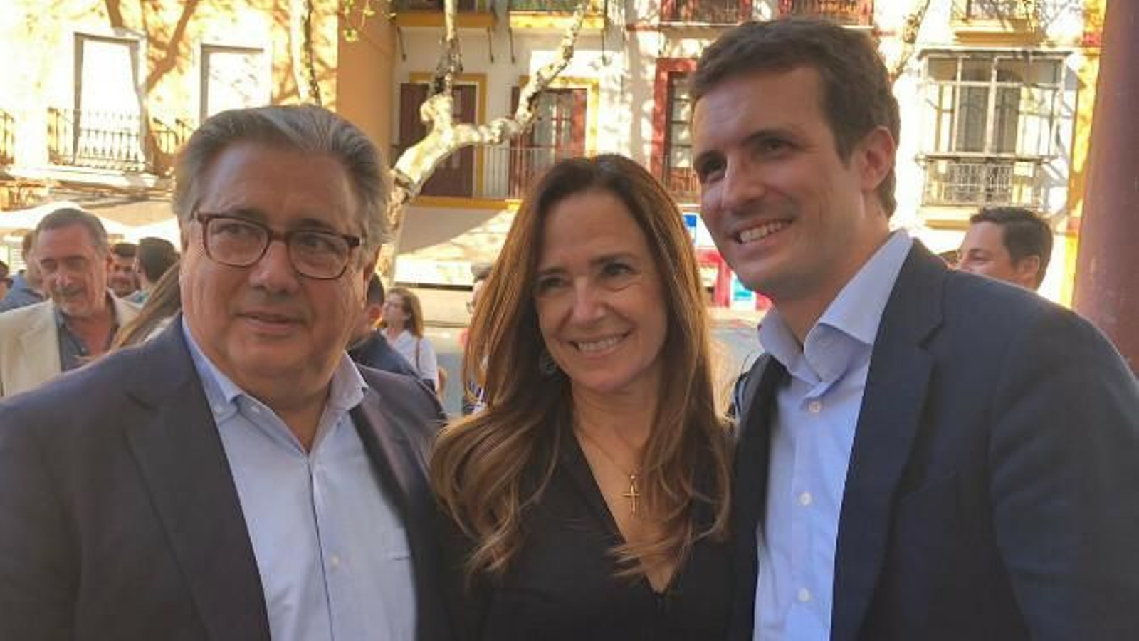 Zoido, junto a Jiménez Becerril y Casado en Sevilla.