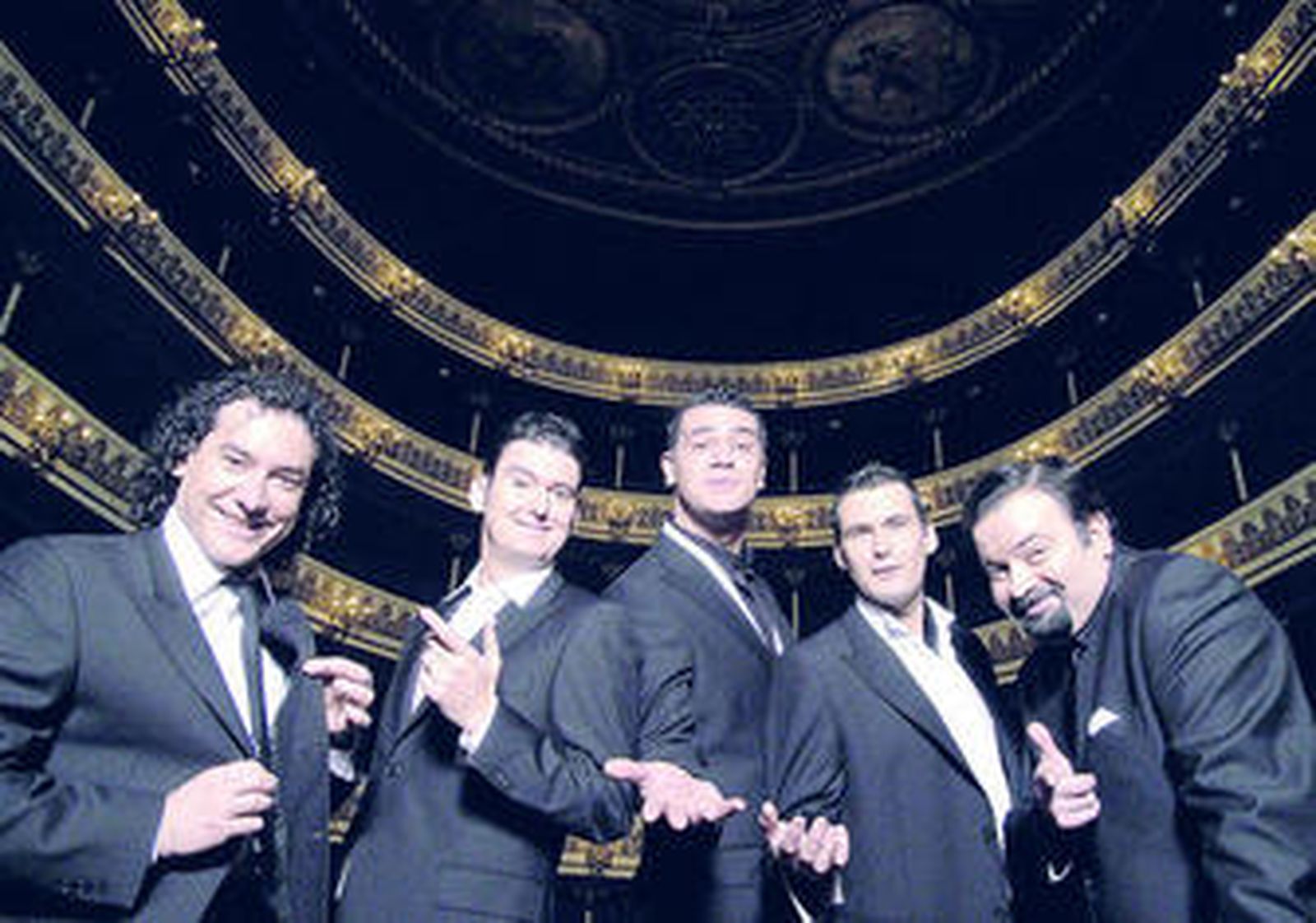 Los componentes de B Vocal, durante una de sus actuaciones.