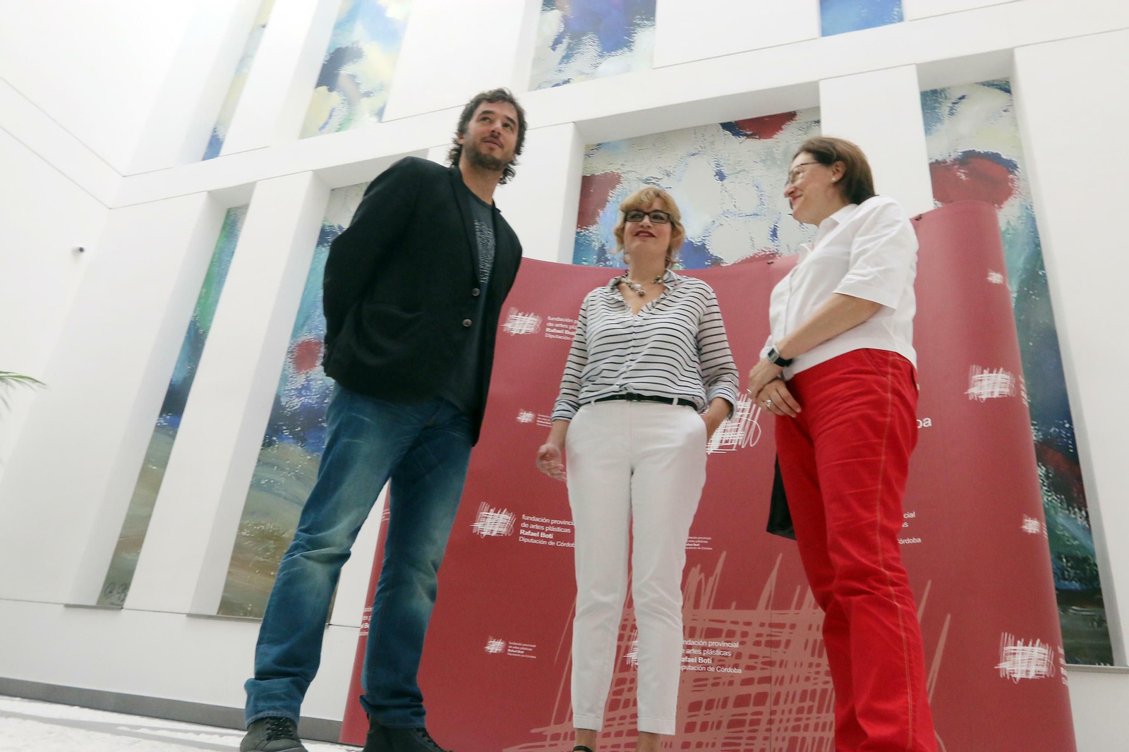Pablo Rabasco, Marisa Ruz y María Ángeles Hermosilla; en el Centro Botí.