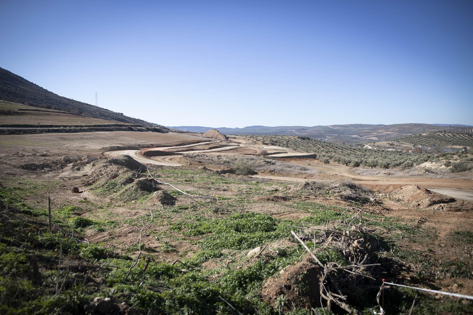 Así están las obras del tramo de Riofrío de la Variante de Loja después de nueve meses en obras