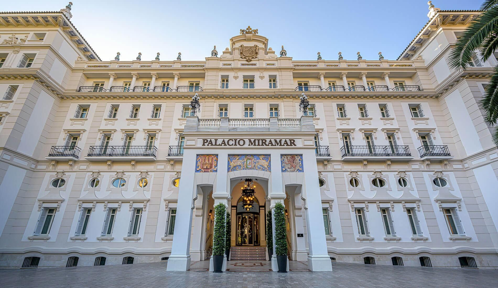 La entrada del Gran Hotel Miramar. La entrada del Gran Hotel Miramar.