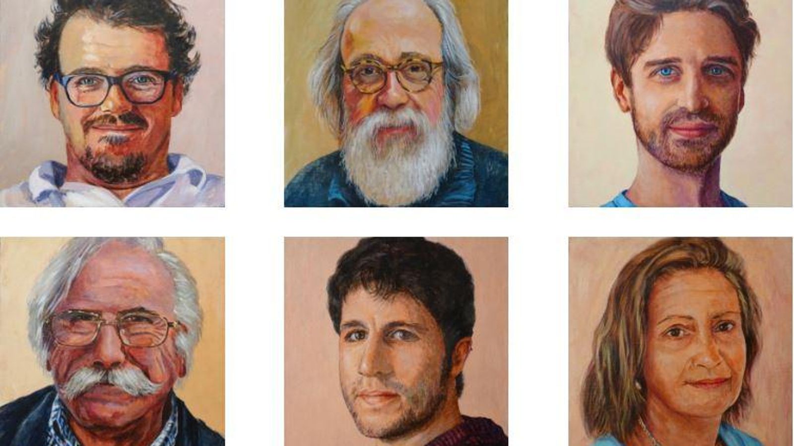 Algunos de los retratos pintados por Juan Fernández. Algunos de los retratos pintados por Juan Fernández.