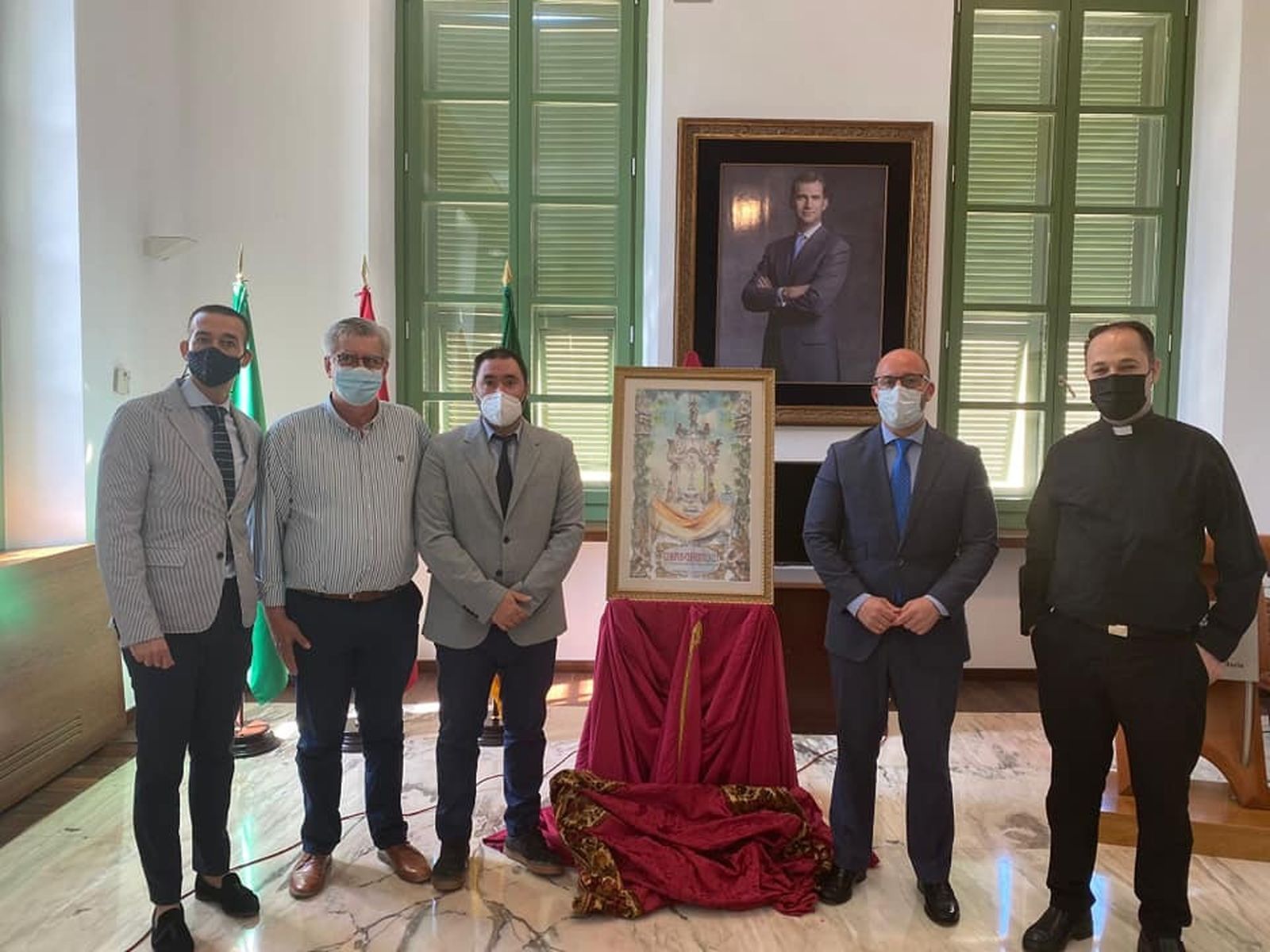 Una imagen de la presentación del cartel anunciador del Corpus 2021.