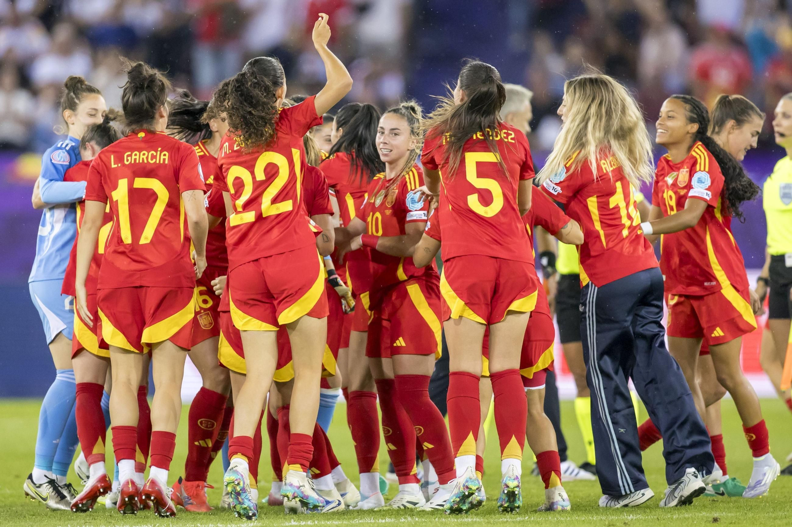 Las mejores imágenes del pase a la final de España ante Alemania en la Eurocopa femenina