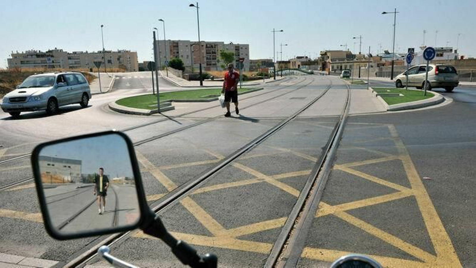 Parte de la infraestructura del tranvía que ya está ejecutada.