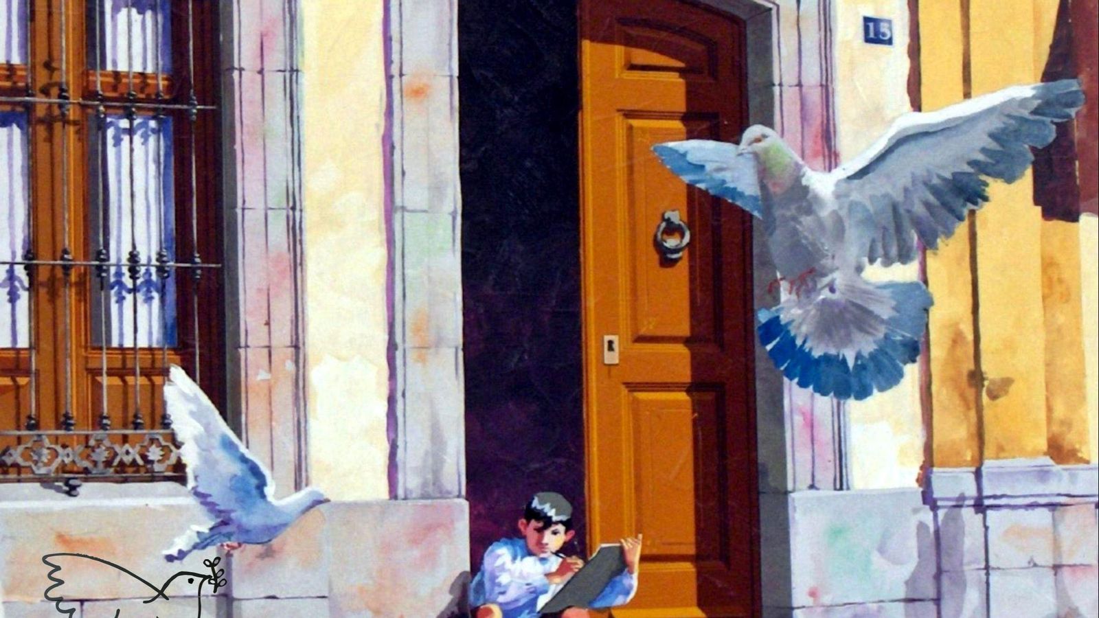 Portal de la casa de Pablo Picasso, de Agustín Casado.