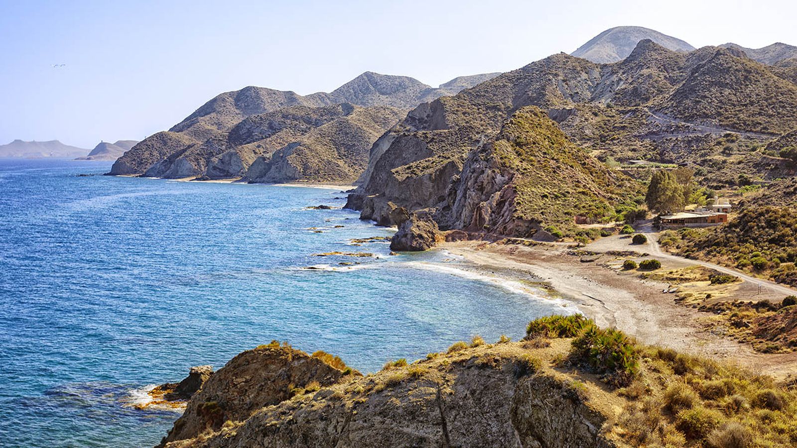 Playa del Sombrerico, en Mojácar.