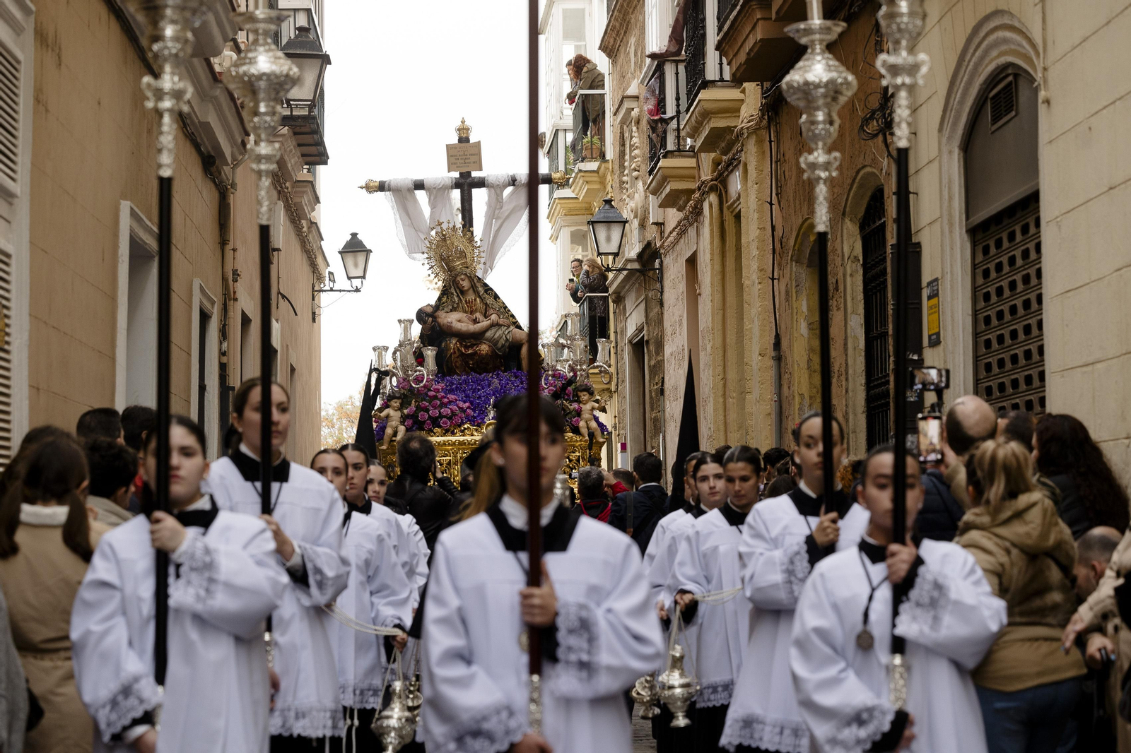 Las imágenes de la cofradía del Caminito este Miércoles Santo en la Semana Santa de Cádiz de 2024