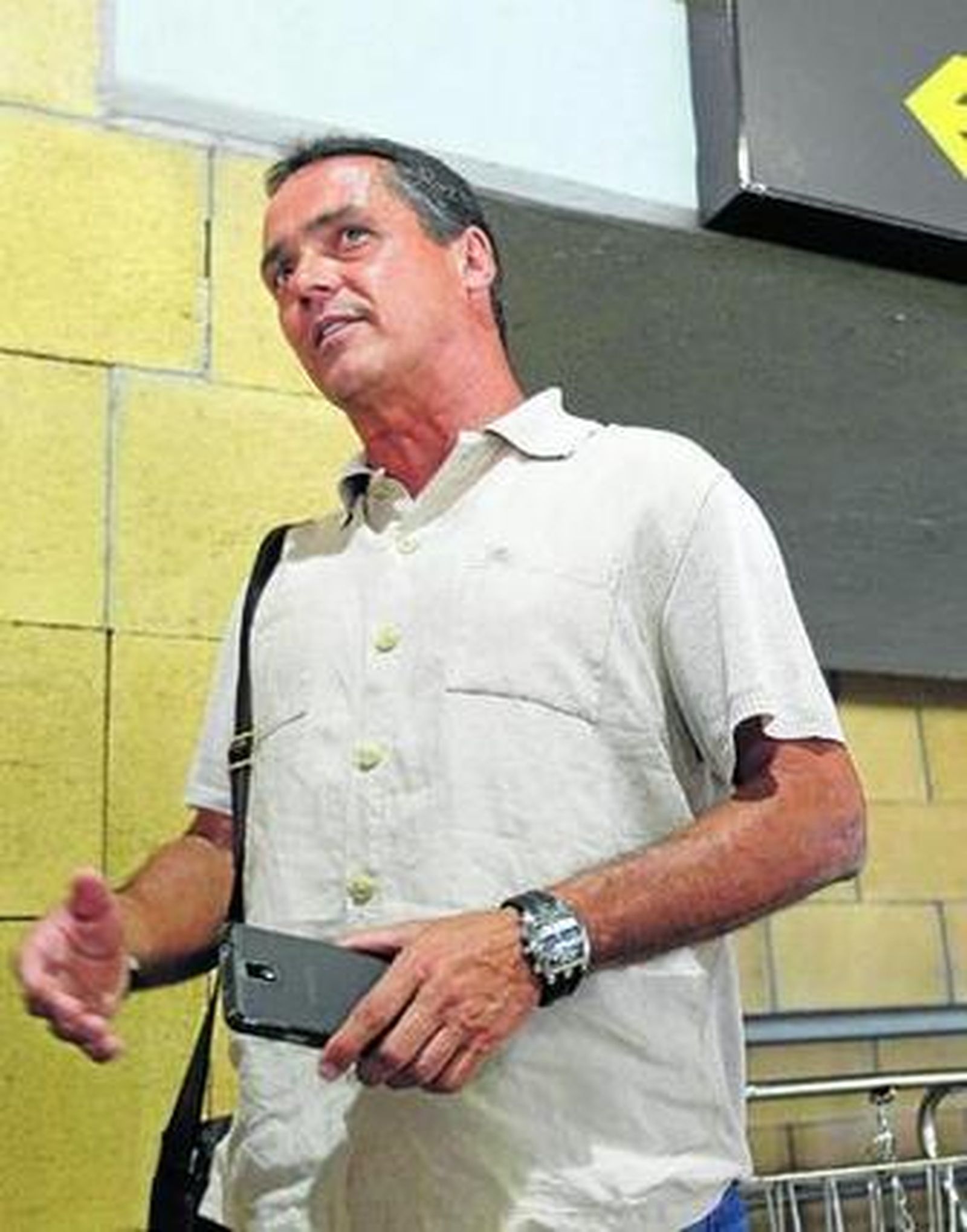 El secretario técnico, Alexis Trujillo, el día de su llegada.