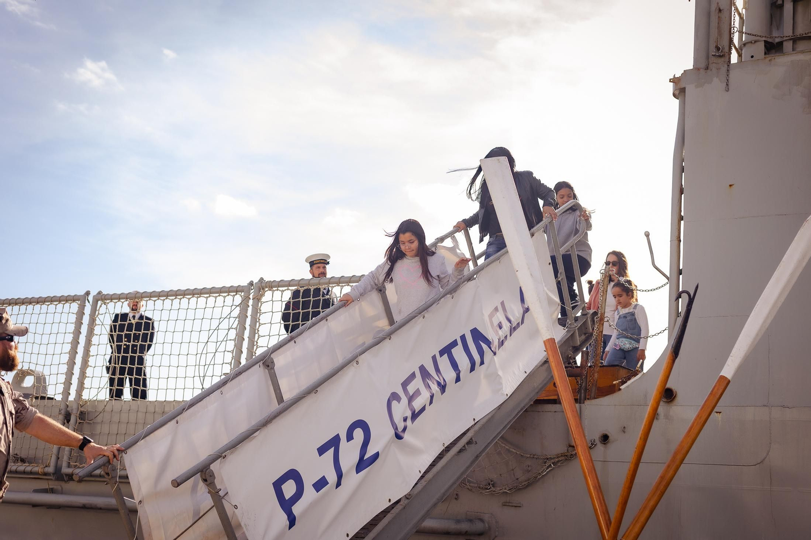 Imágenes del patrullero Centinela en el Muelle de Levante