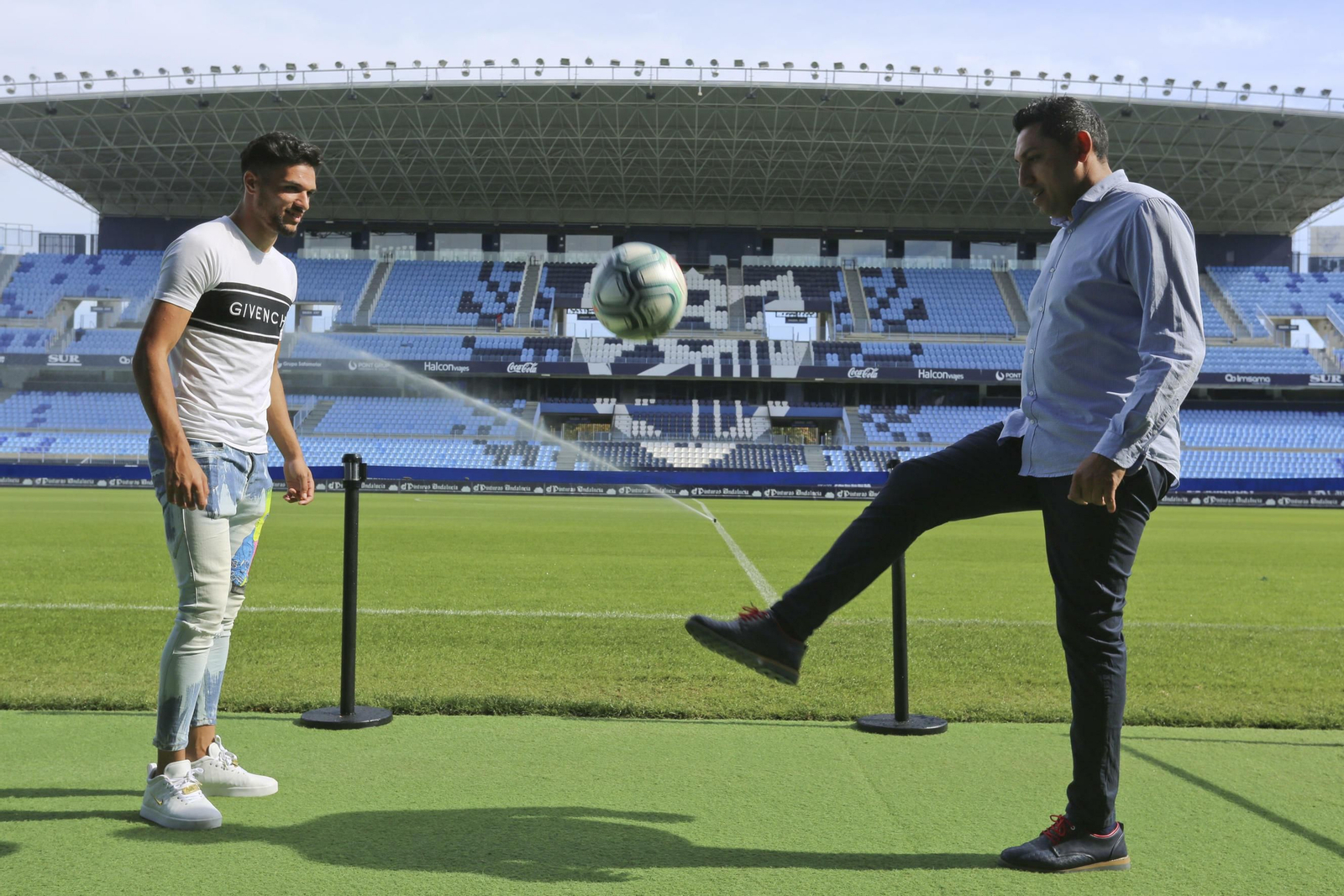 Las fotos de la entrevista a Antoñín y Basti.