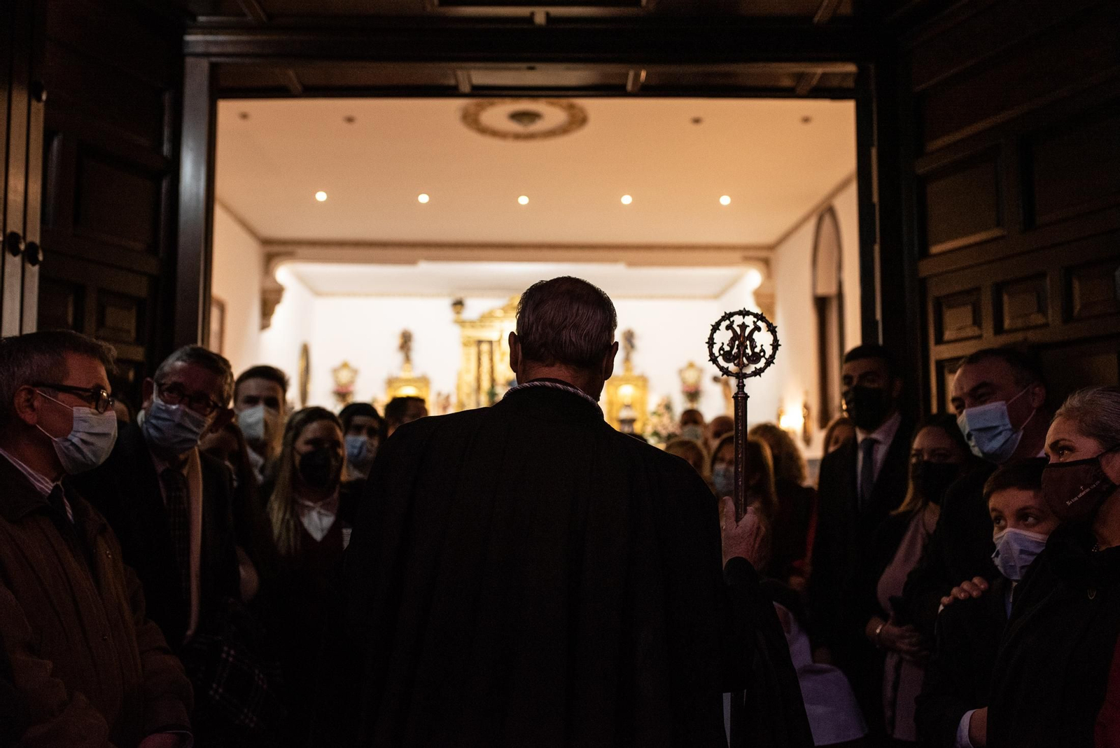 Imágenes de la Inmaculada Concepción procesionando por las calles de Huelva
