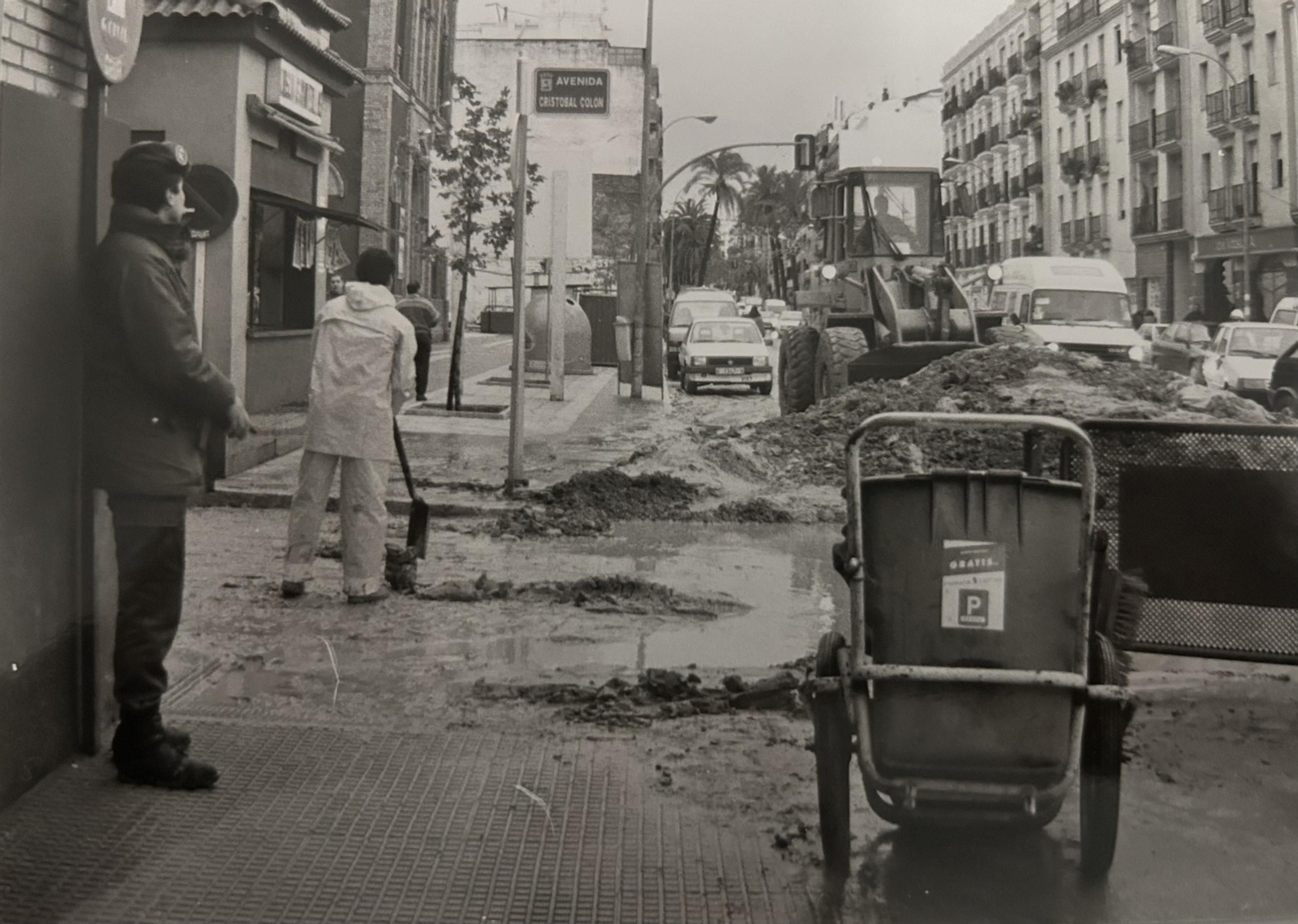 Efectos del temporal e inundaciones de enero de 1996 en Huelva.