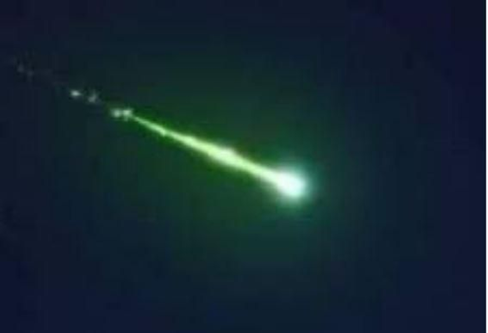 Imagen del meteorito