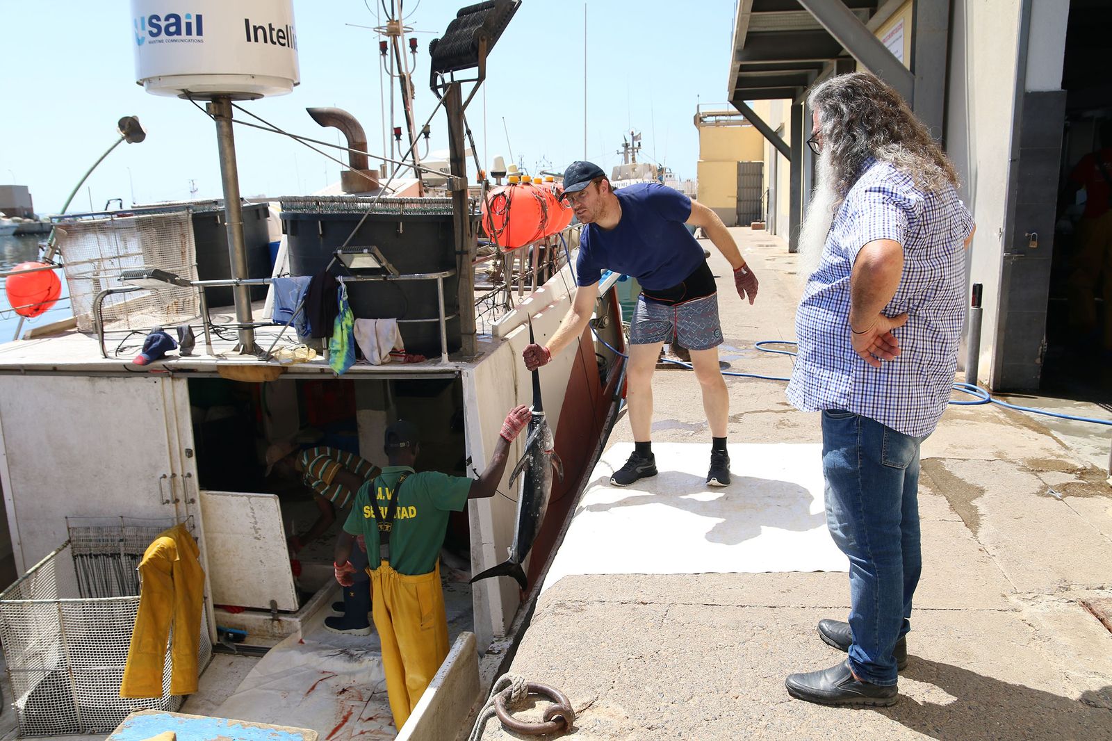 Puerto pesquero de Adra, en Almería