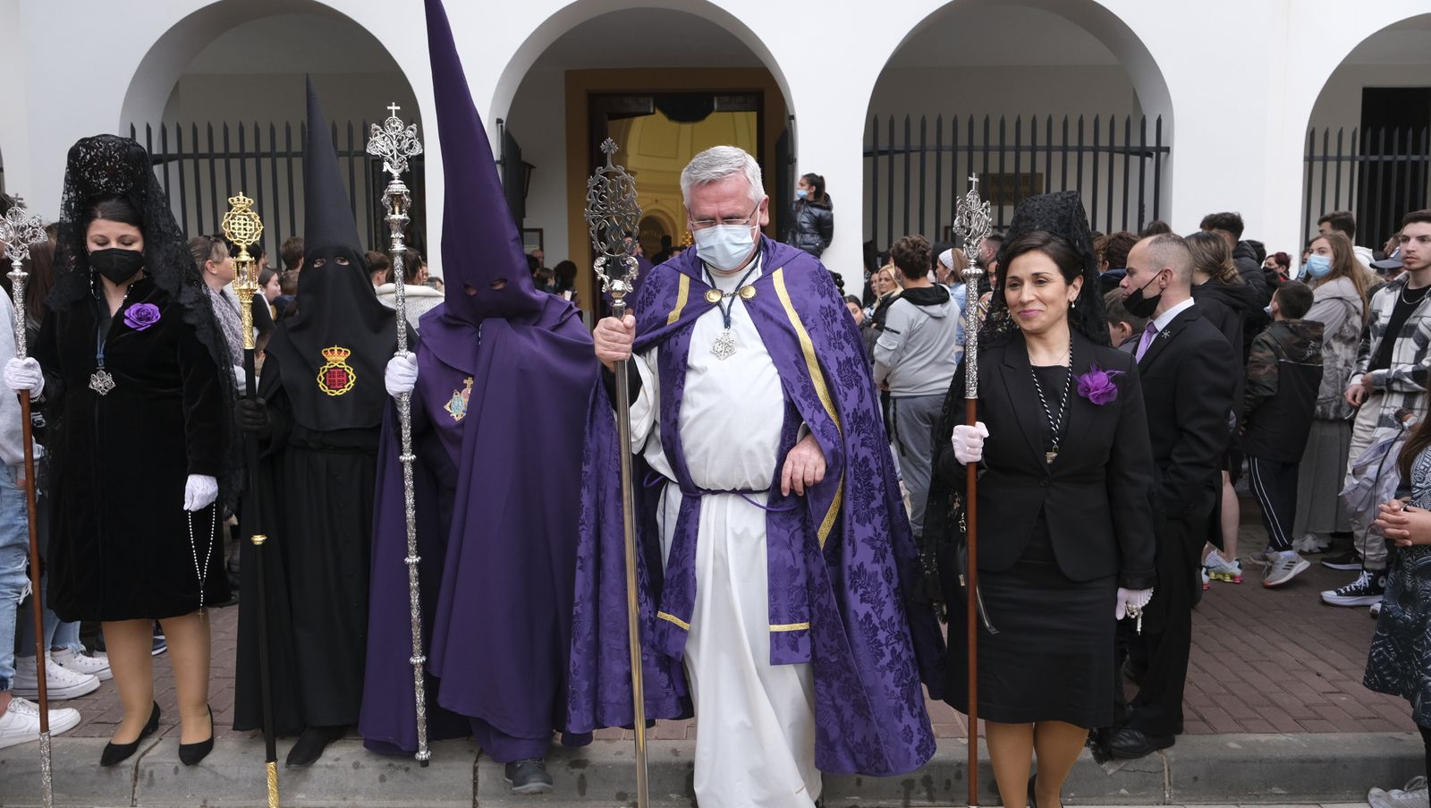 Procesión del Encuentro en Almería, en imágenes.