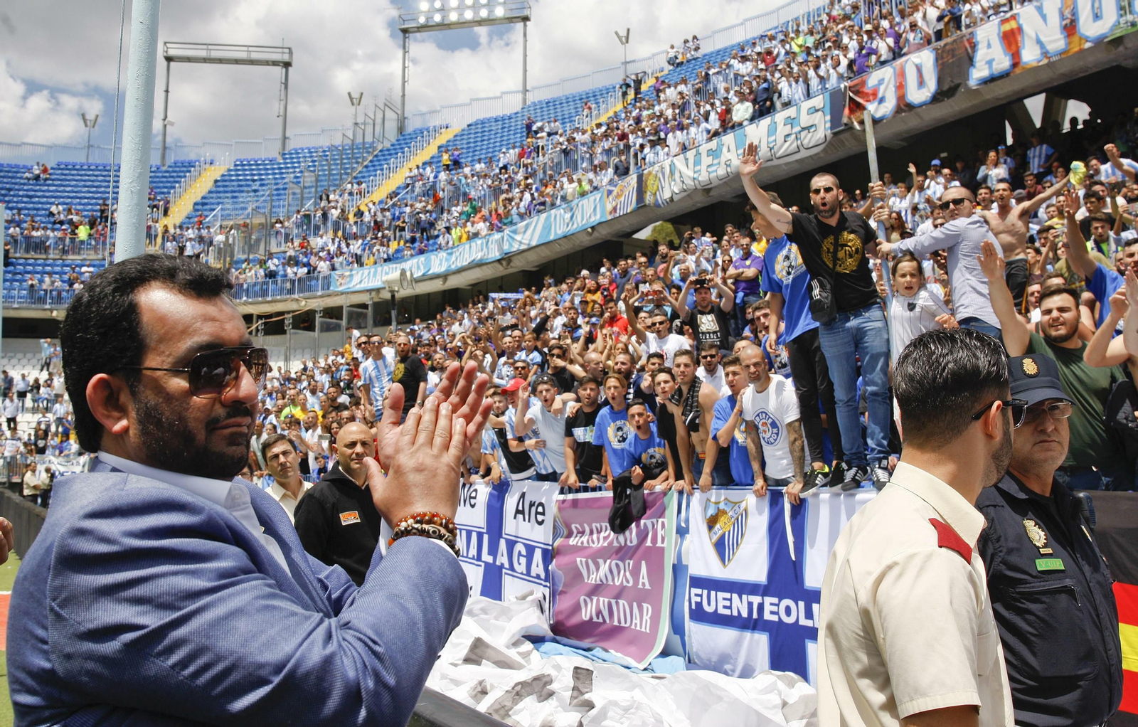Al-Thani, en La Rosaleda.