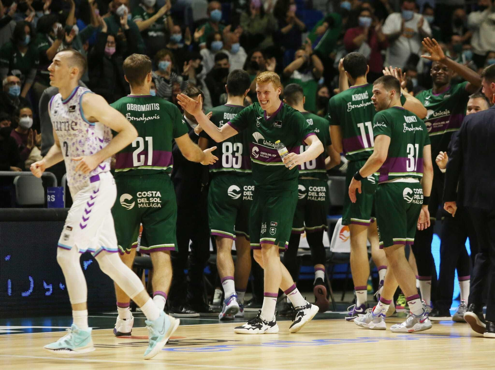 Las fotos del Unicaja-Surne Bilbao Básket