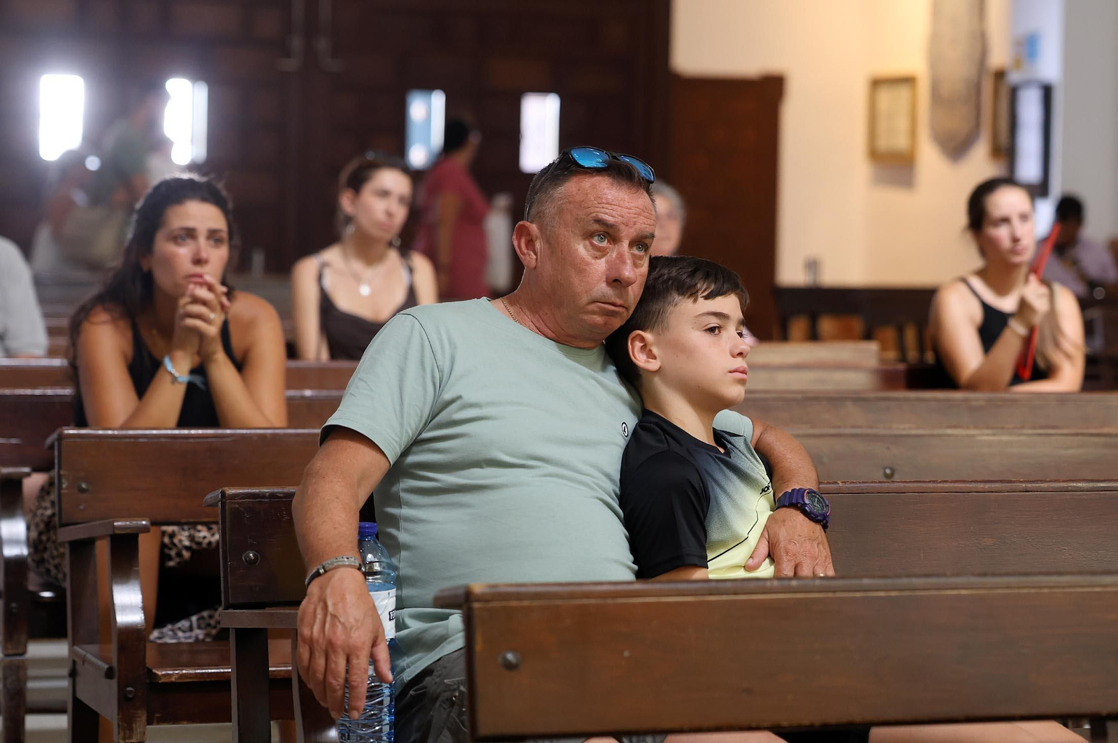 Imágenes del ambiente en el Rocío Chico en la mañana del sábado