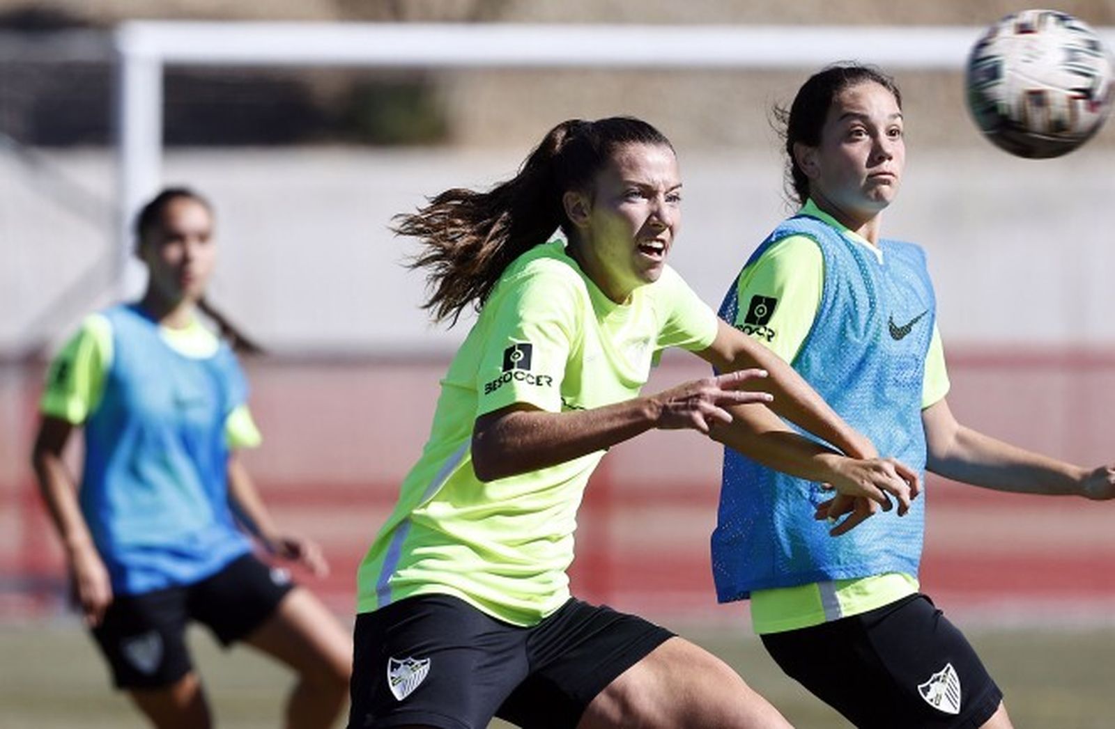 Claudia, durante un entrenamiento.