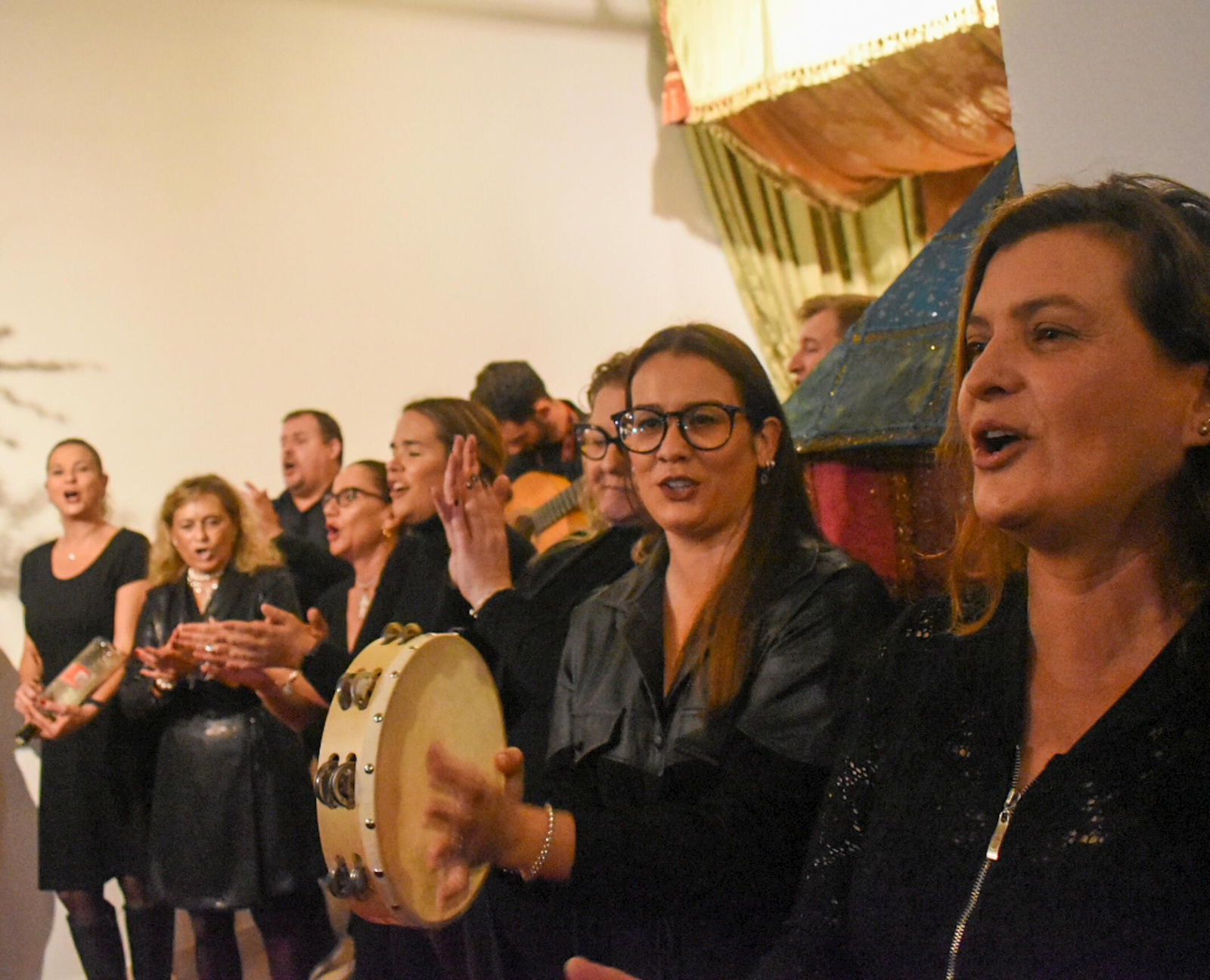 Inauguración del belén de la Fundación Cajasol, en la plaza San Antonio.