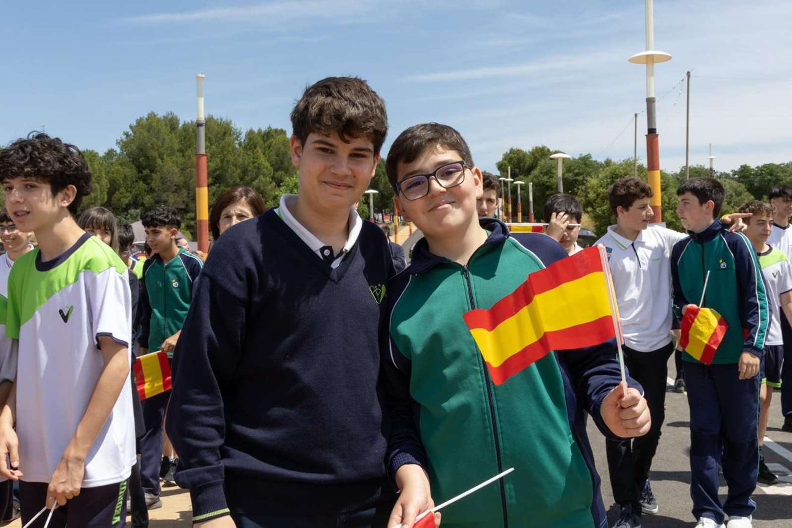 Exhibición de la Patrulla Aspa del Ejército del Aire y del Espacio con motivo del 1.200 aniversario de la capitalidad de Jaén
