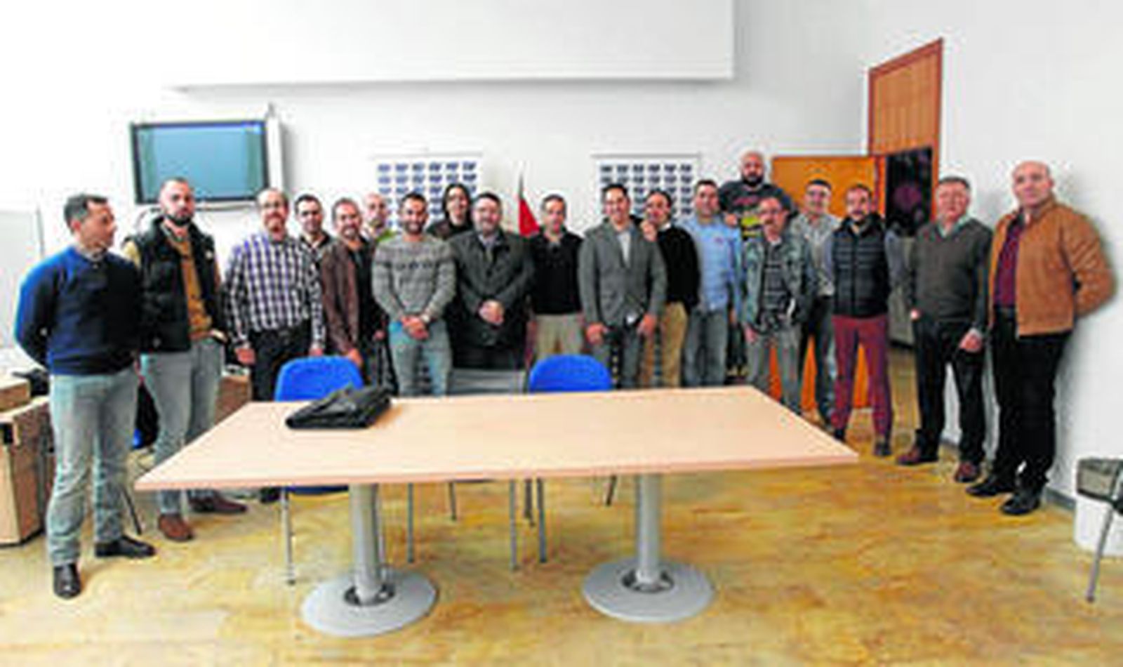 Los delegados de la Confederación Española de Policía (CEP) de Andalucía Occidental y Ceuta, reunidos ayer en la comisaría de Algeciras.