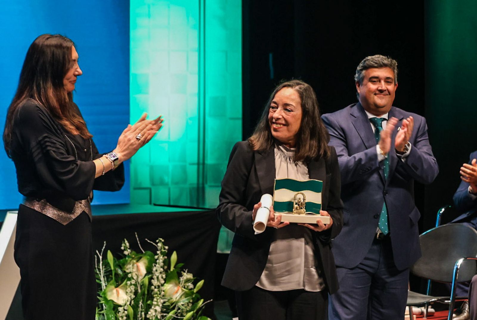 Fotografías del acto de entrega de las Banderas de Andalucía con motivo del 28F