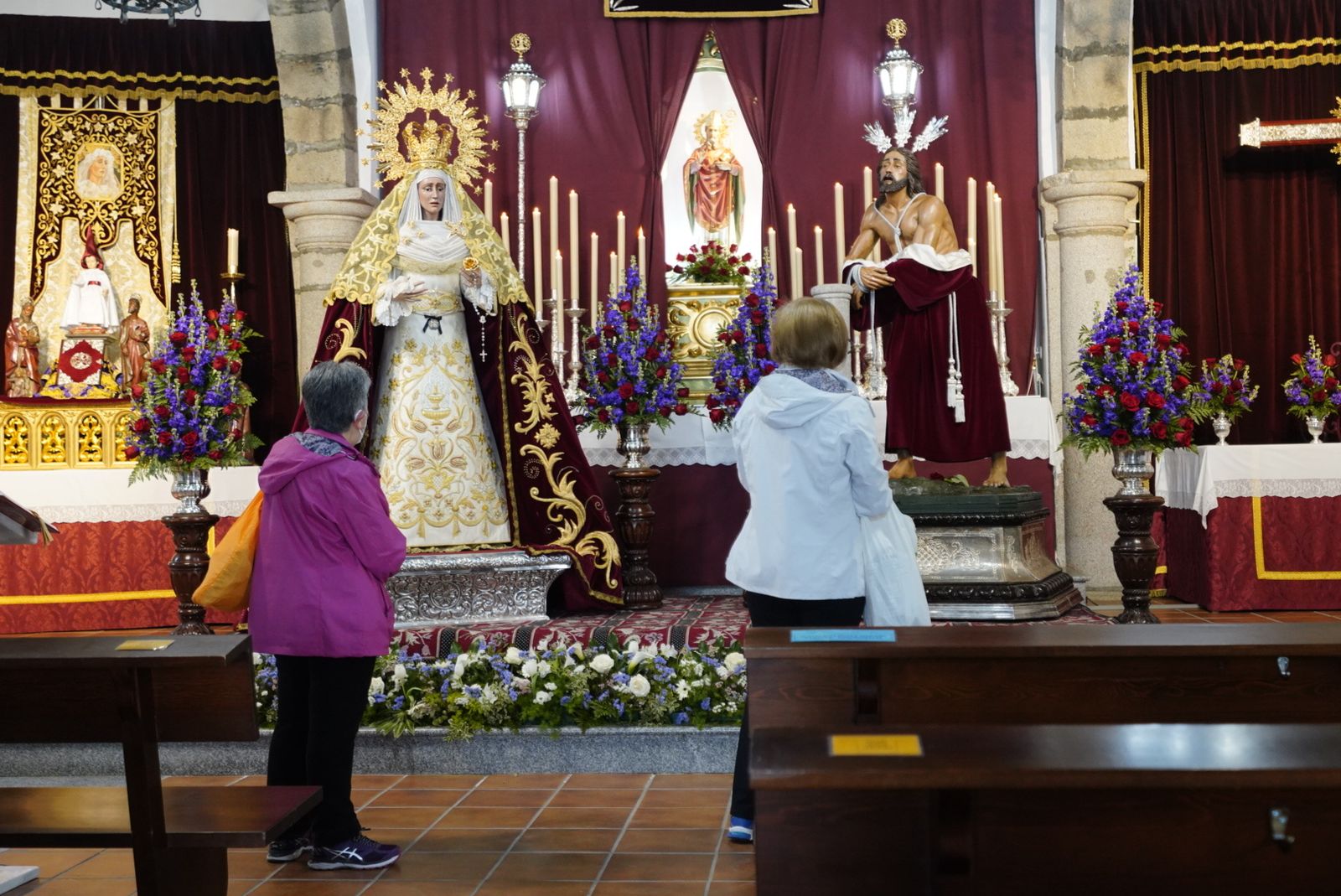 POZOBLANCO. La Virgen de la Salud y el Amarrado a la Columna, el Silencio.