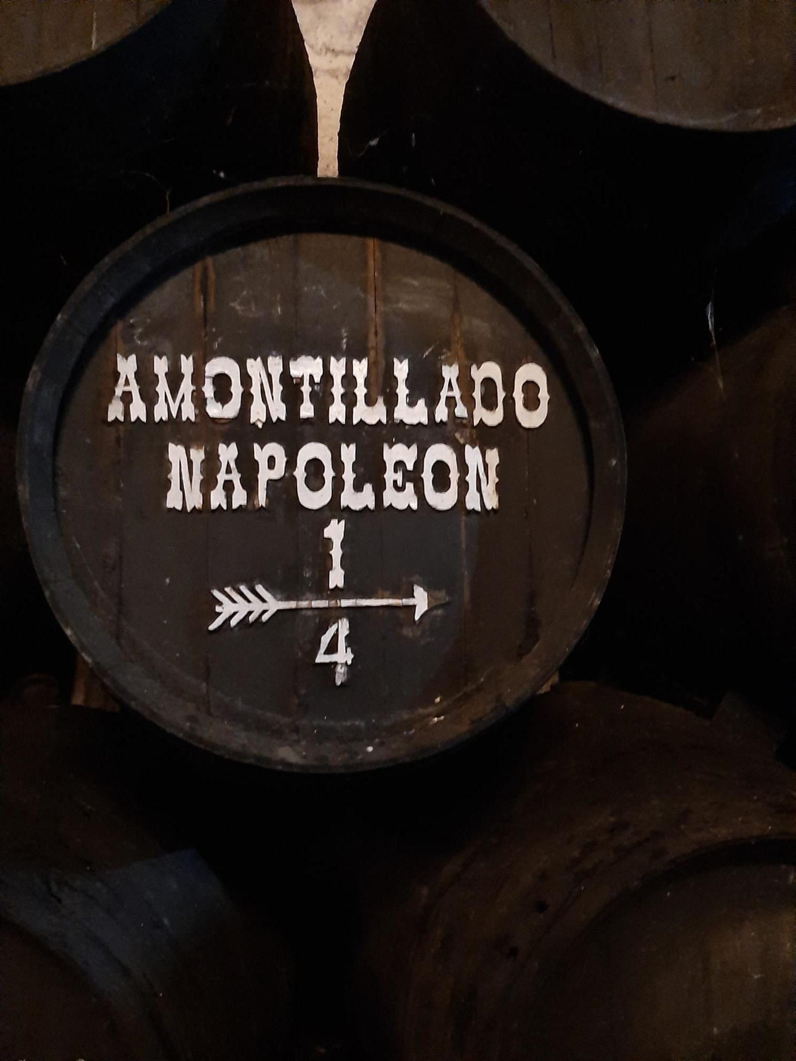 Bota de amontillado Napoleón en Sánchez Romate.