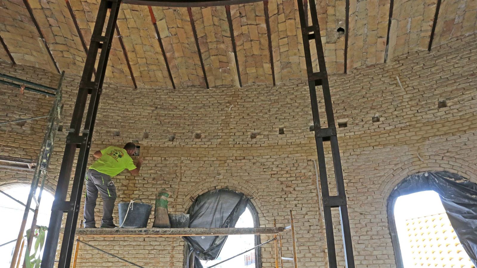 Otra imagen de cómo está quedando la primera planta del edificio.