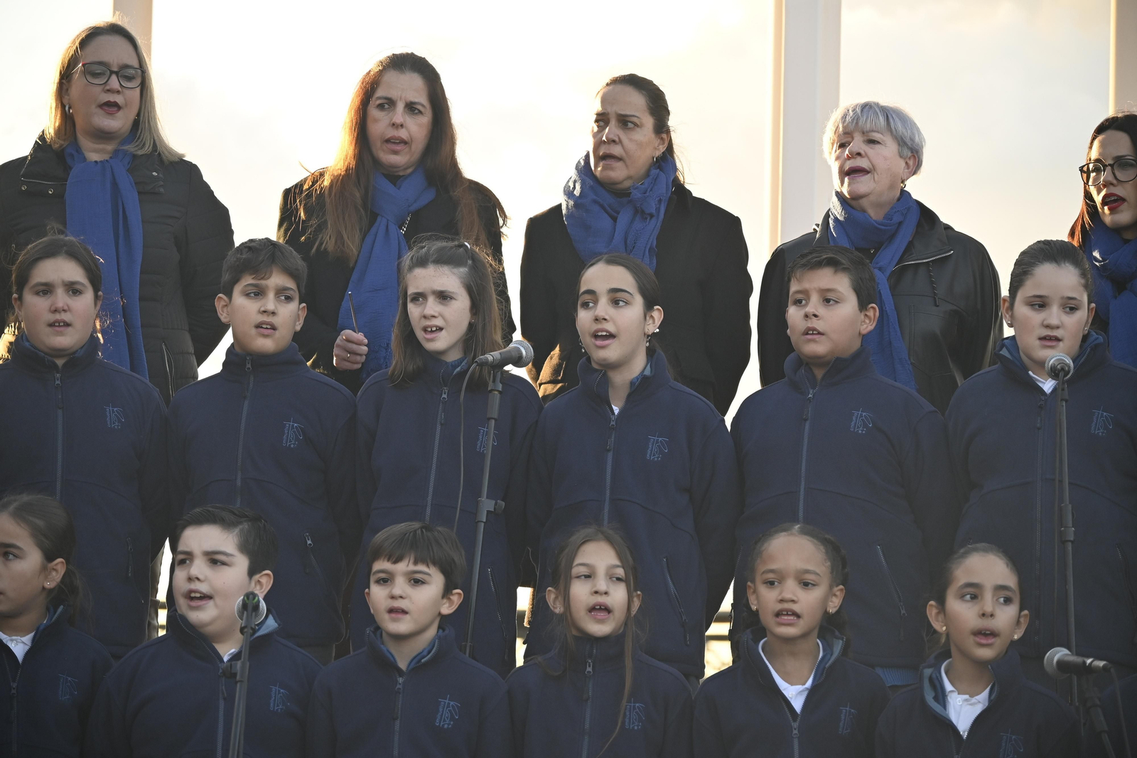 Alumbrado del Puerto de Huelva, en imágenes