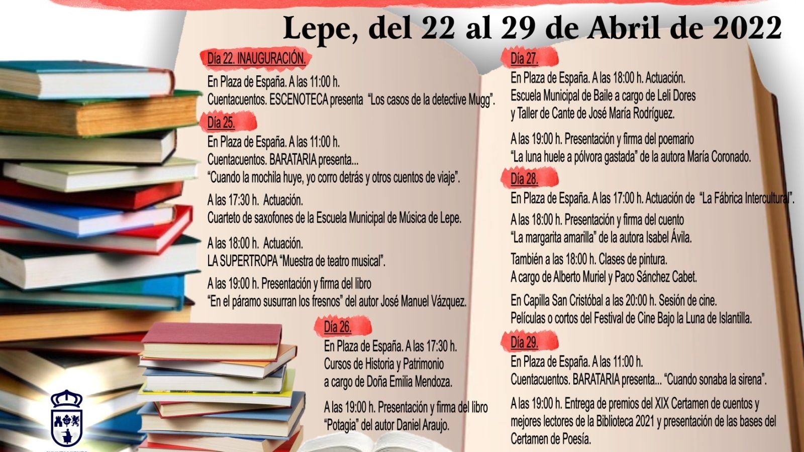 XXVIII Fiesta de la Cultura y el Libro en Lepe