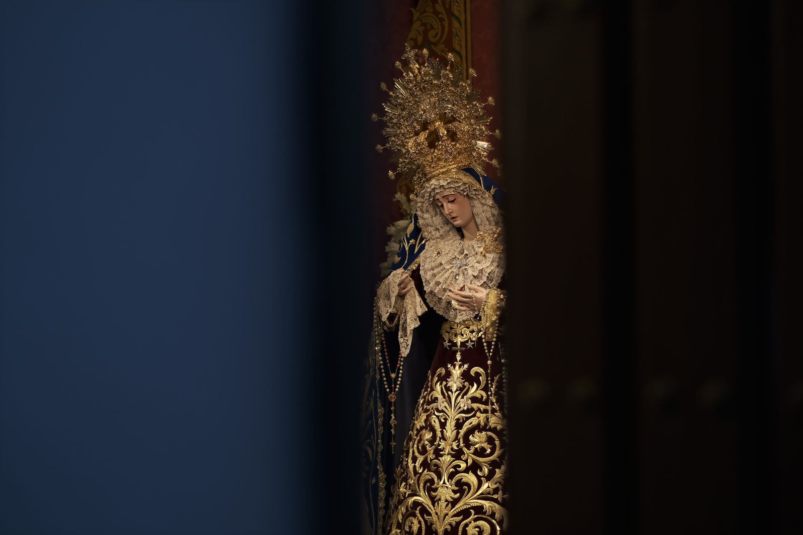 Las imágenes de la veneración a la Virgen del Rosario de Montesión