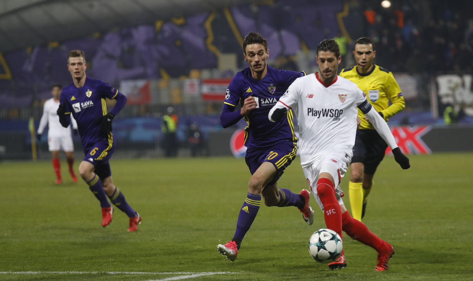 El Maribor-Sevilla FC, en imágenes