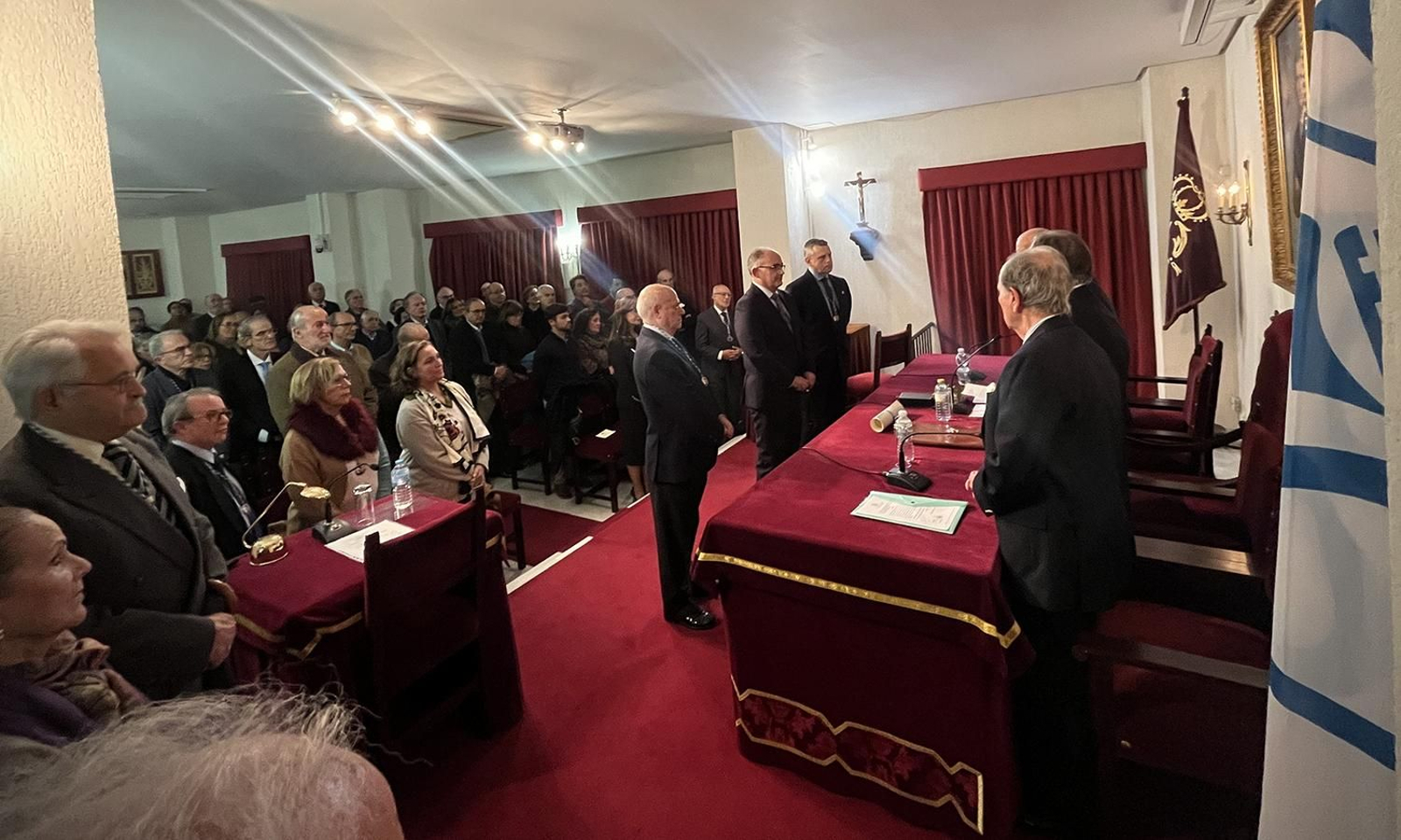 Acto de ingreso en la Academia de José Manuel Aladro.