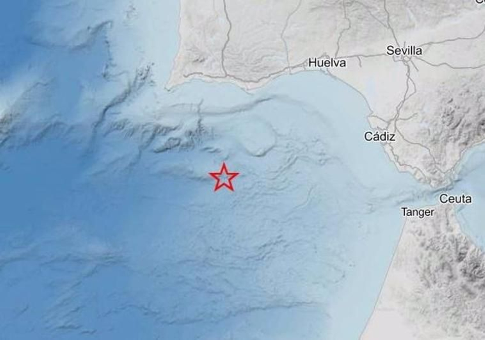 Epicentro del seismo según IGN