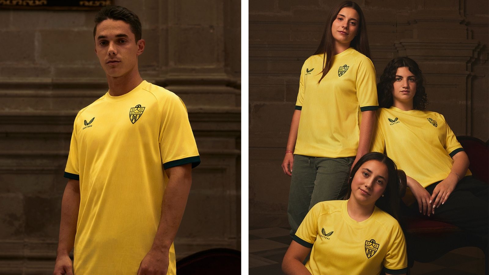 La tercera camiseta ha sido presentada por Sergio Arribas y jugadoras del Almería Femenino.