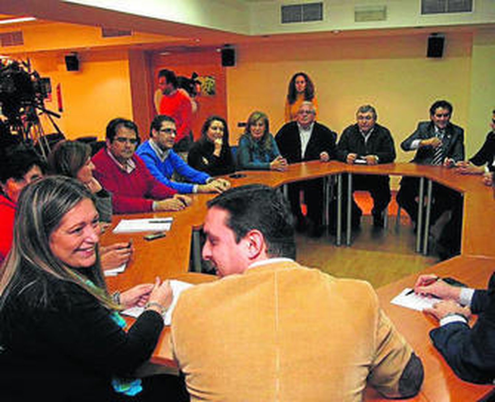 Reunión de Herranz con responsables del PP de Almería.
