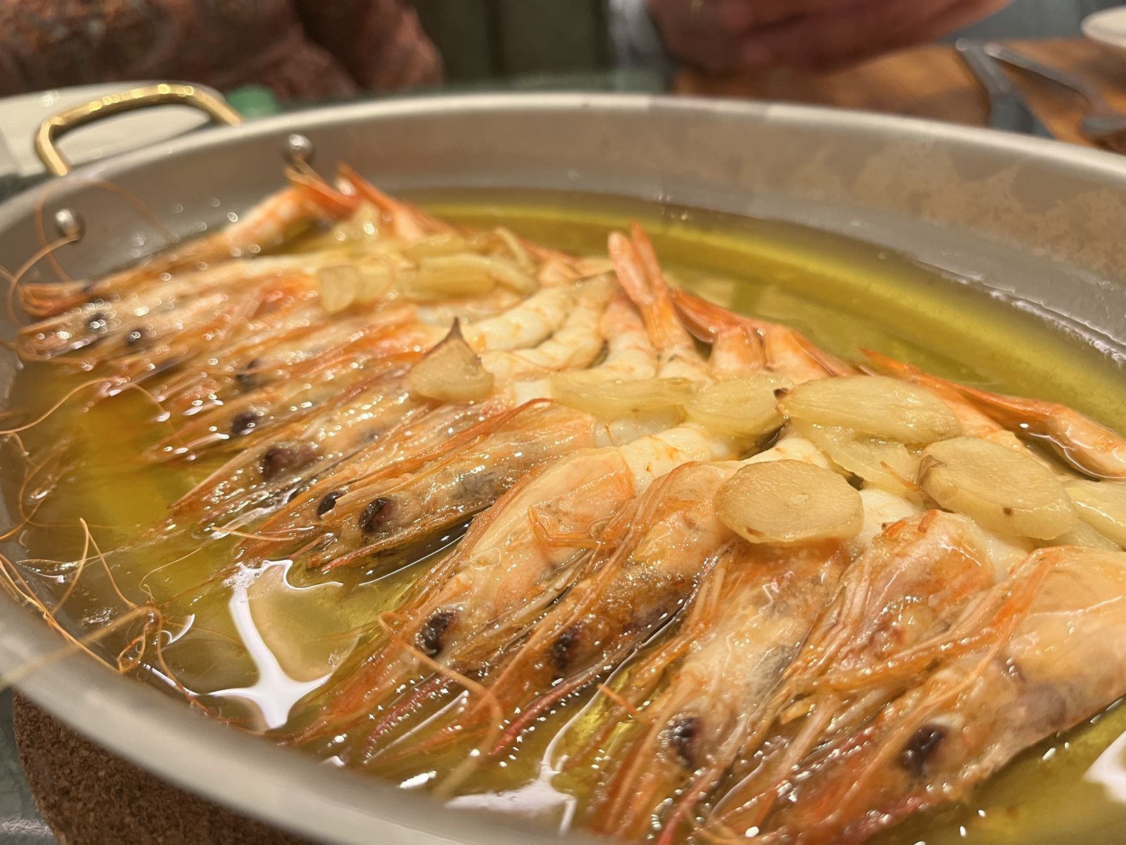 Las gambas al ajillo de Doña Emilia.