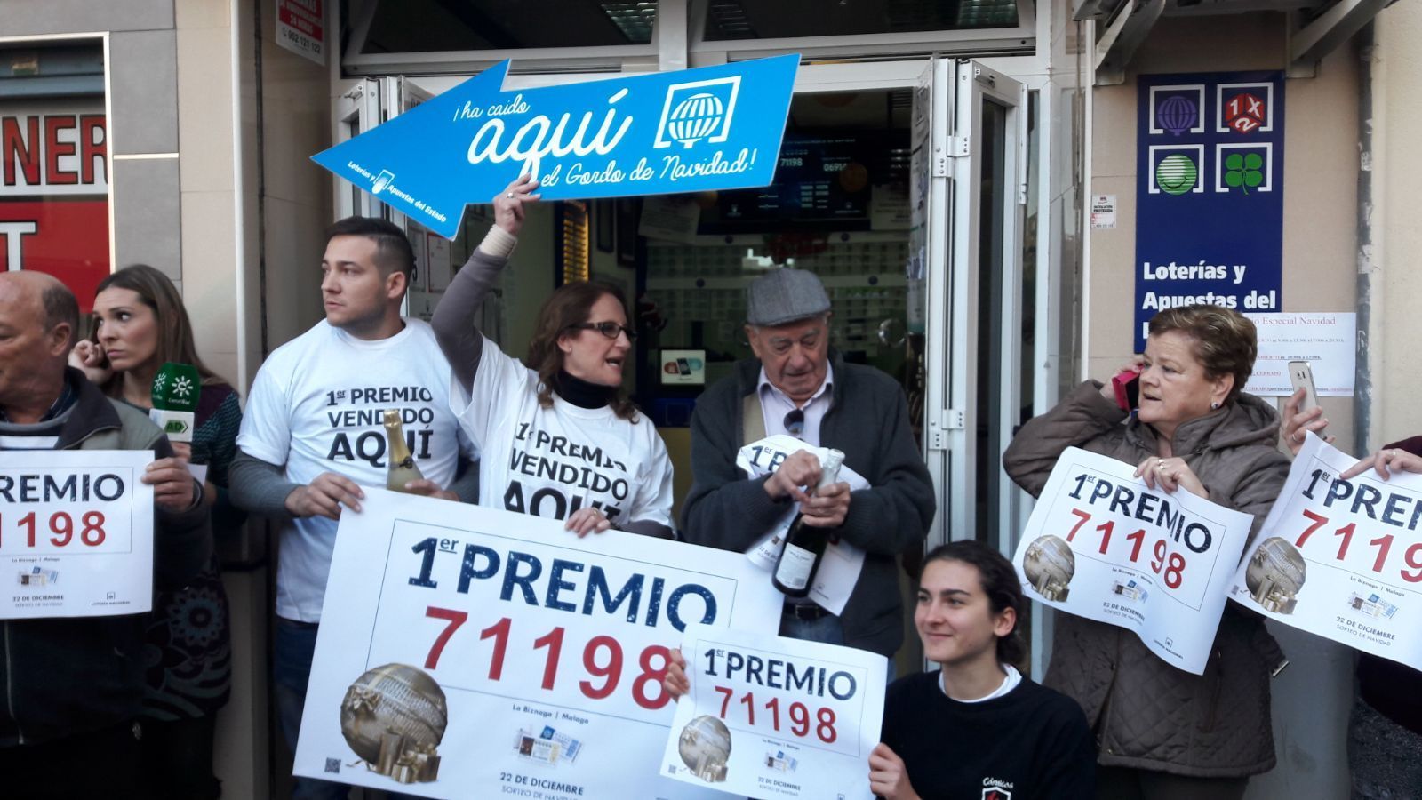 La administración de lotería de Mármoles.