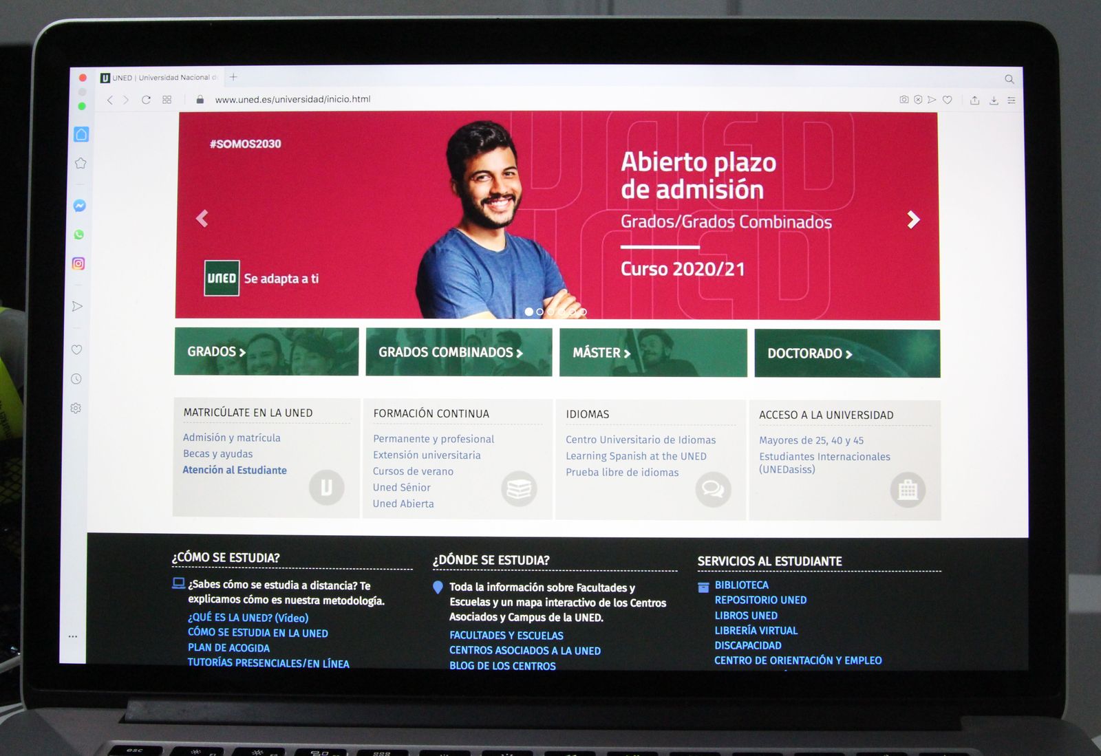 Información sobre los plazos de inscripción.