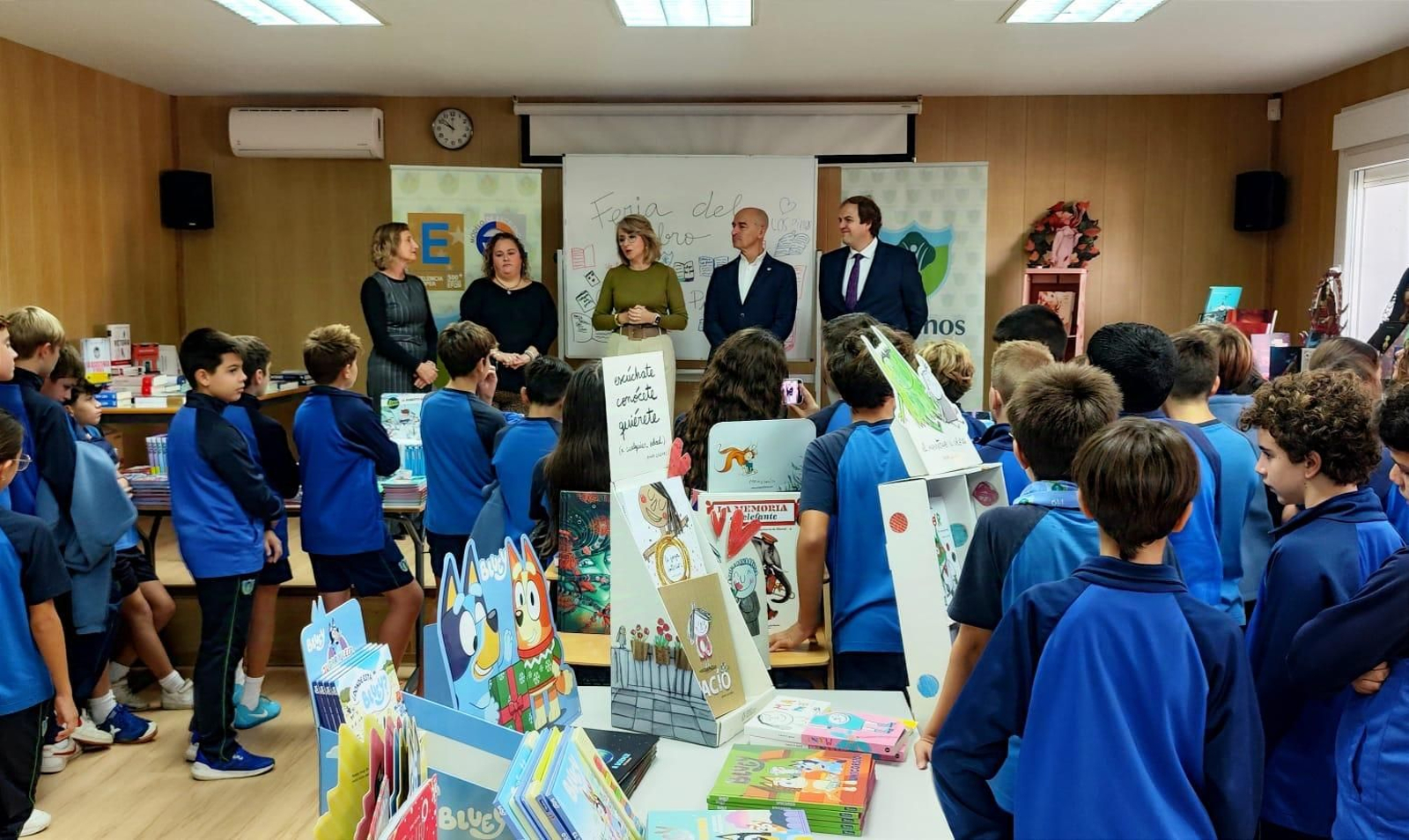 La inauguración de la Feria del Libro del Colegio Los Pinos del año pasado.