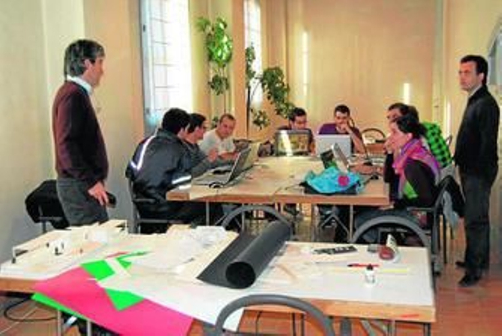 Imagen de uno de los talleres celebrados por Holcim y la ETSA de Sevilla.