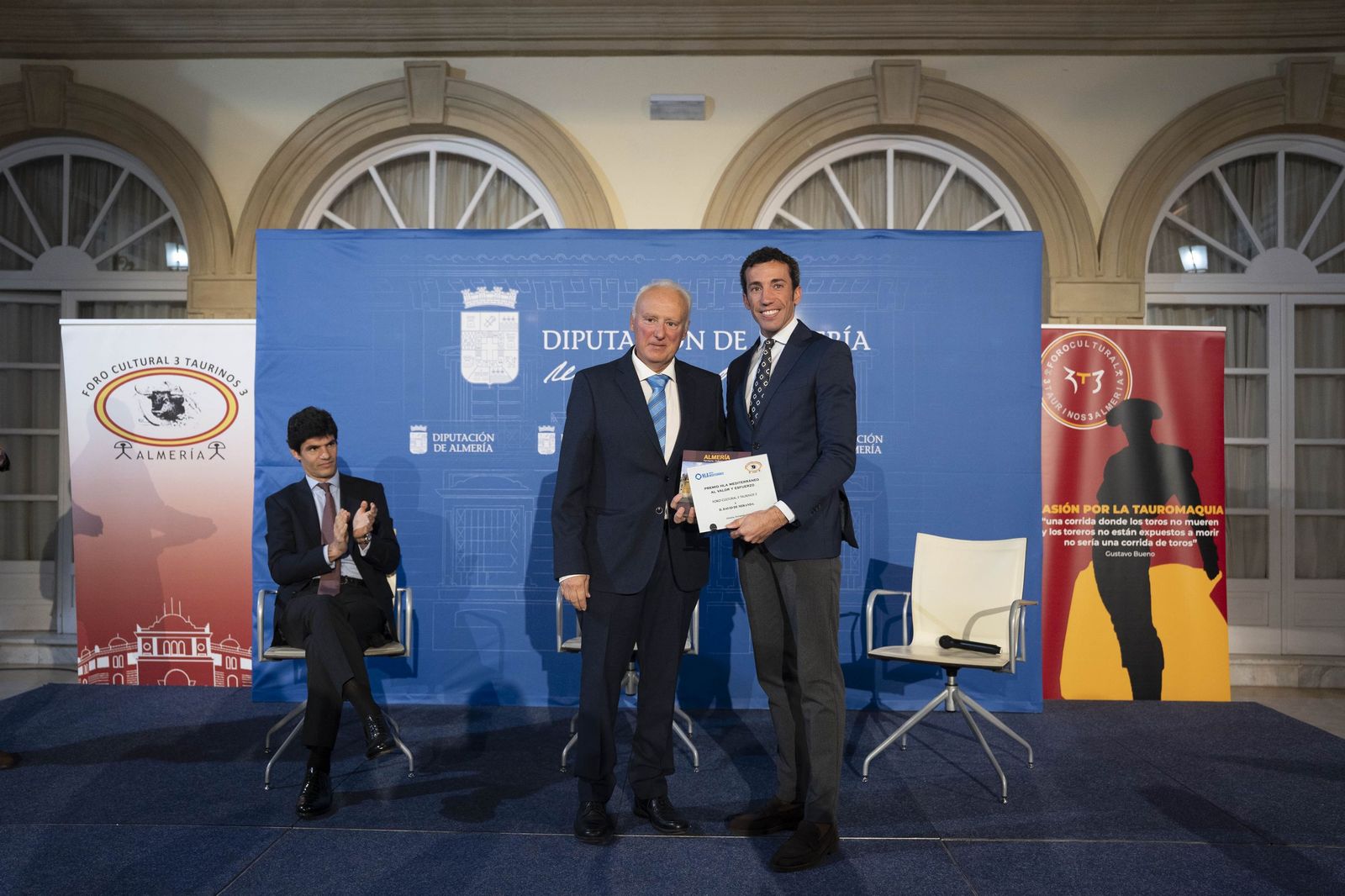 Pablo Aguado y David de Miranda, premiados en el Foro 3 Taurinos 3 de Almería