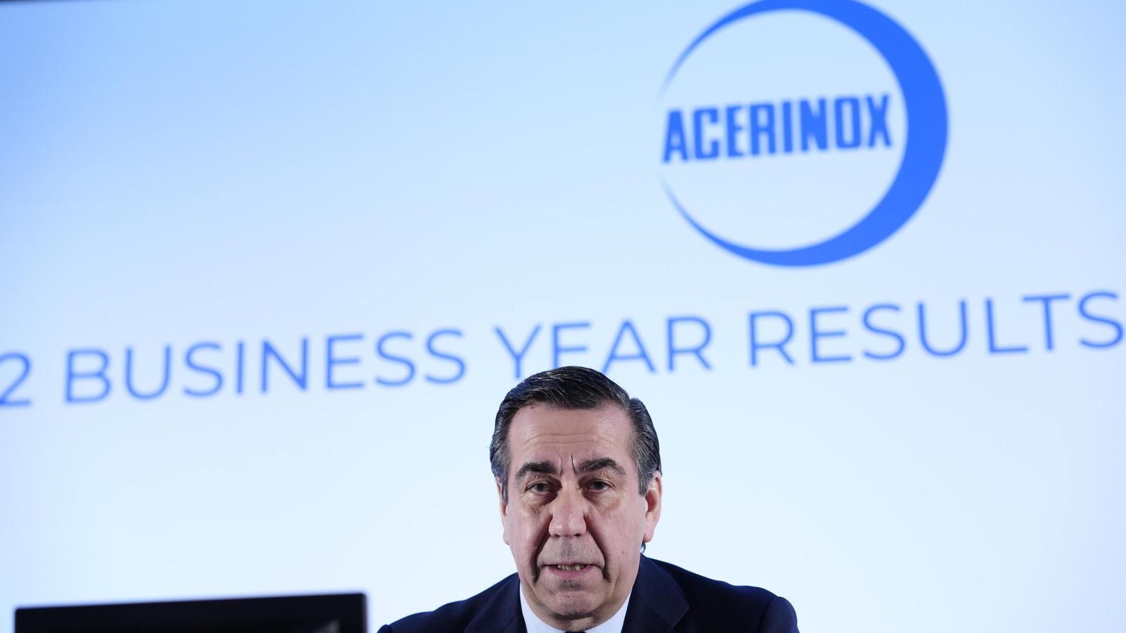 El consejero delegado de Acerinox, Bernardo Velázquez. El consejero delegado de Acerinox, Bernardo Velázquez.
