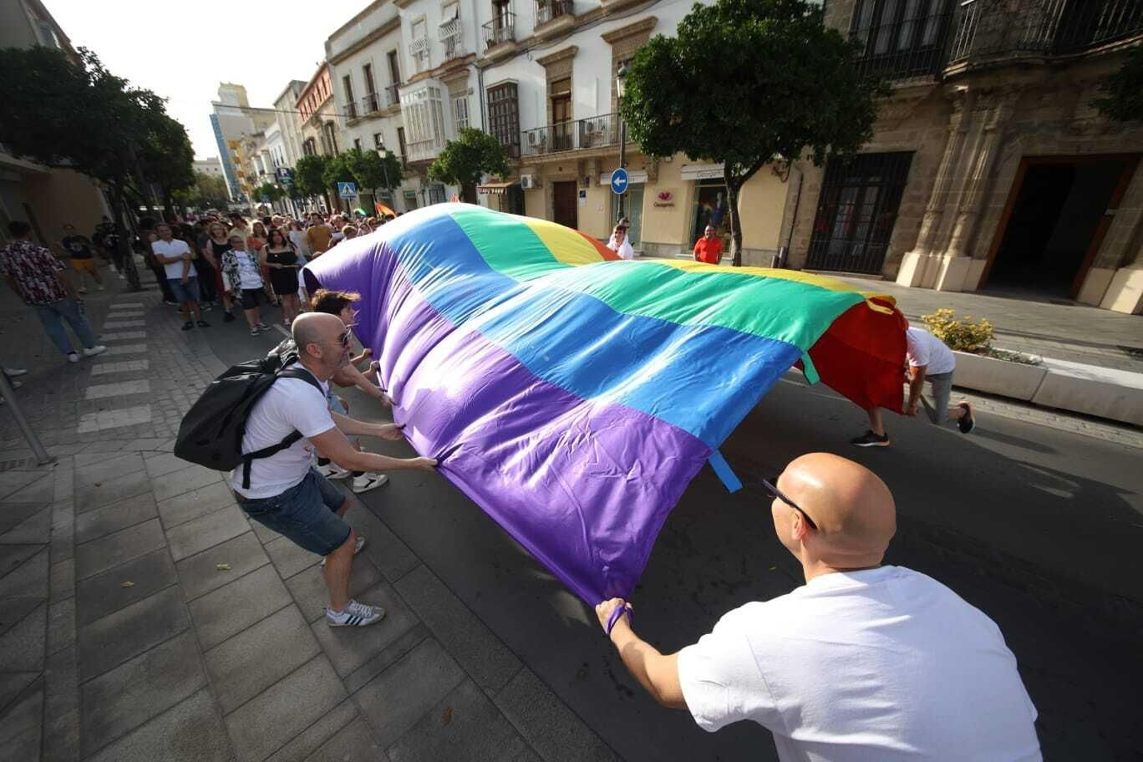 Manifestación por el Orgullo LGTBIQA+ en Jerez